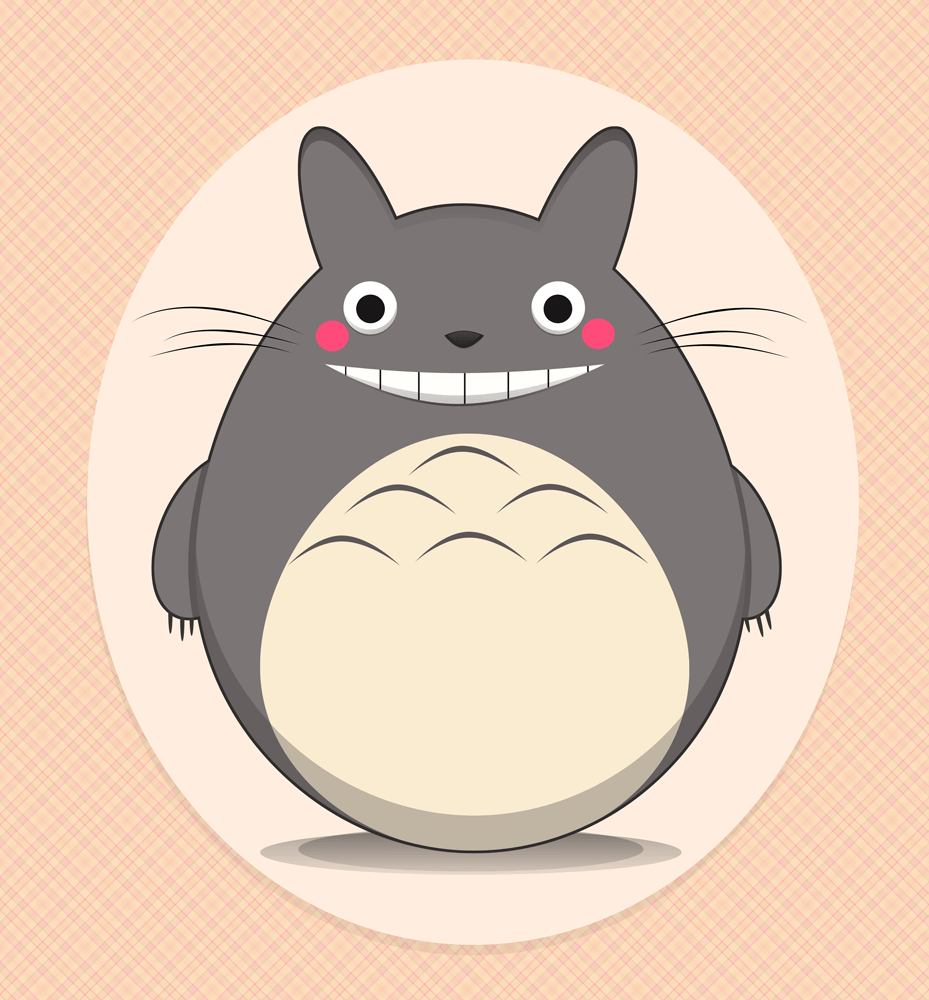 929x1000 Widescreen Wallpaper of Kawaii Totoro, Awesome Cover
