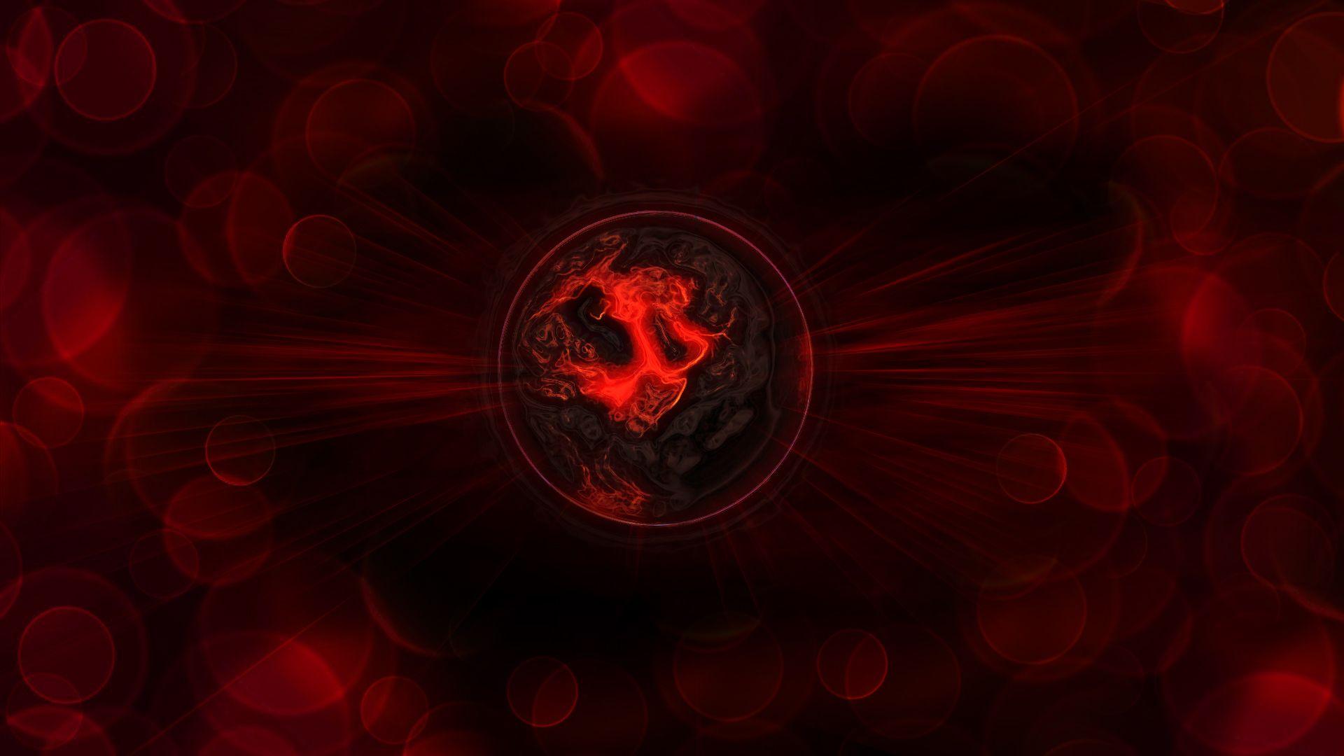 1920x1080 Red Abstract Wallpaper