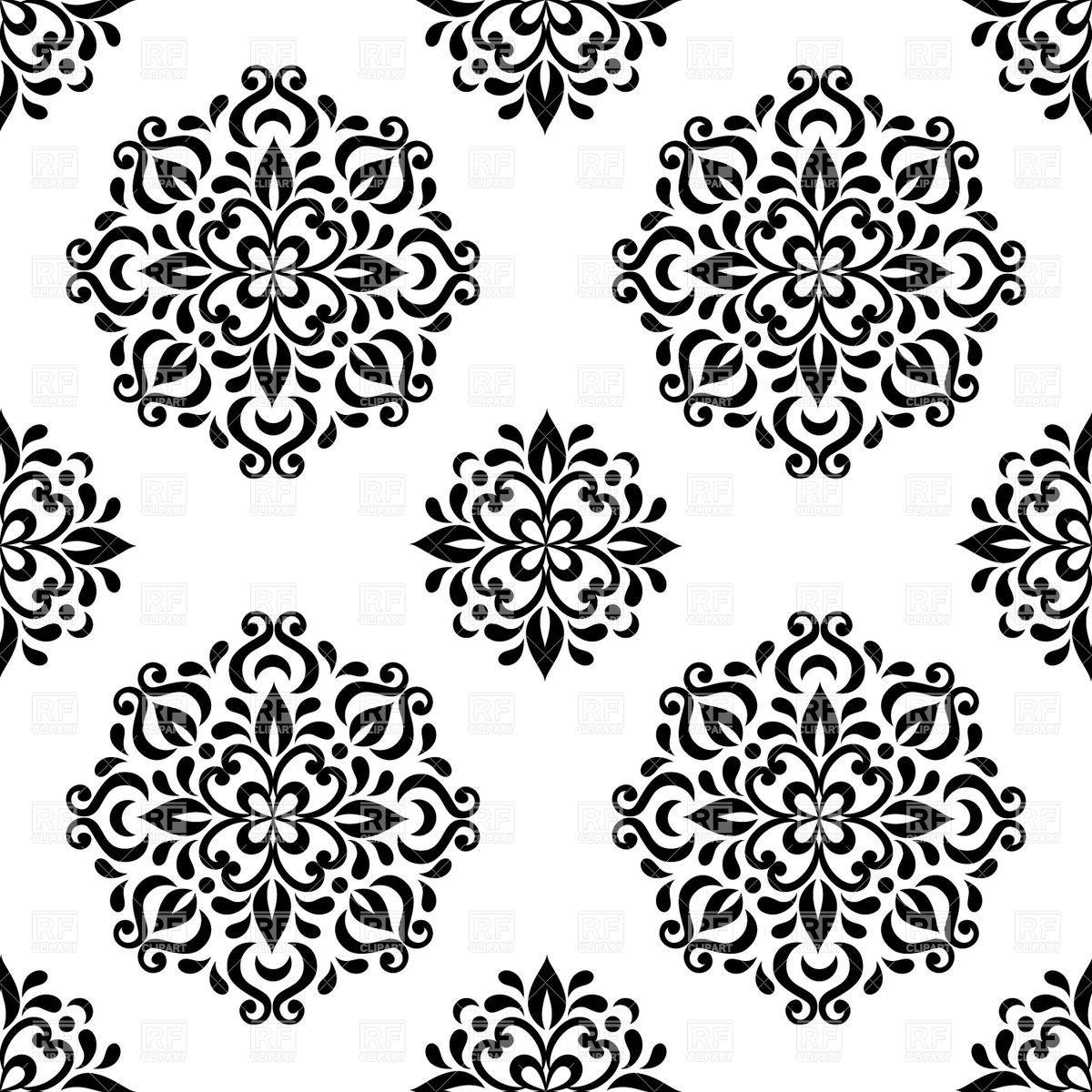 1200x1200 Mandala Wallpaper Black and White