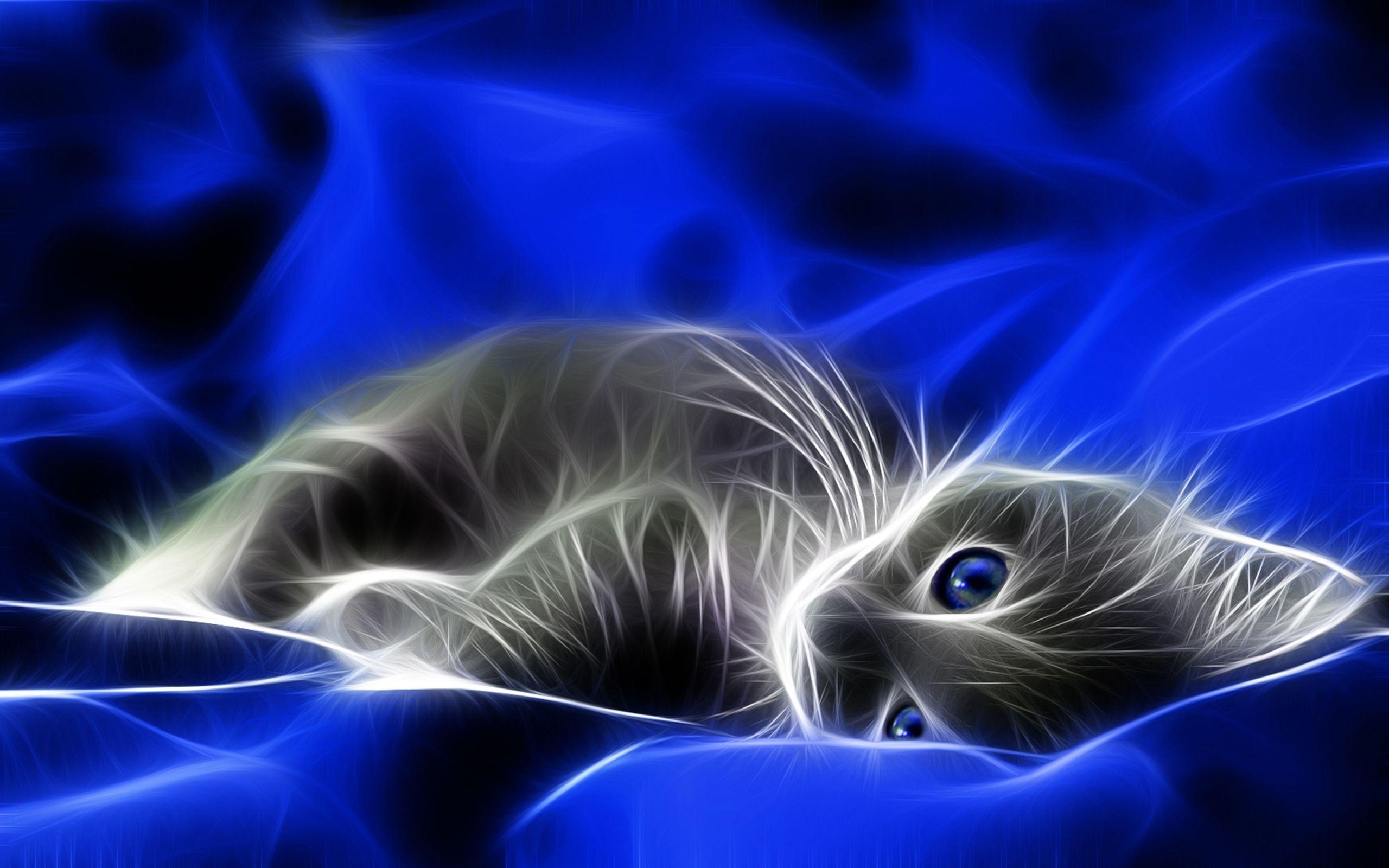 Abstract Cat Background