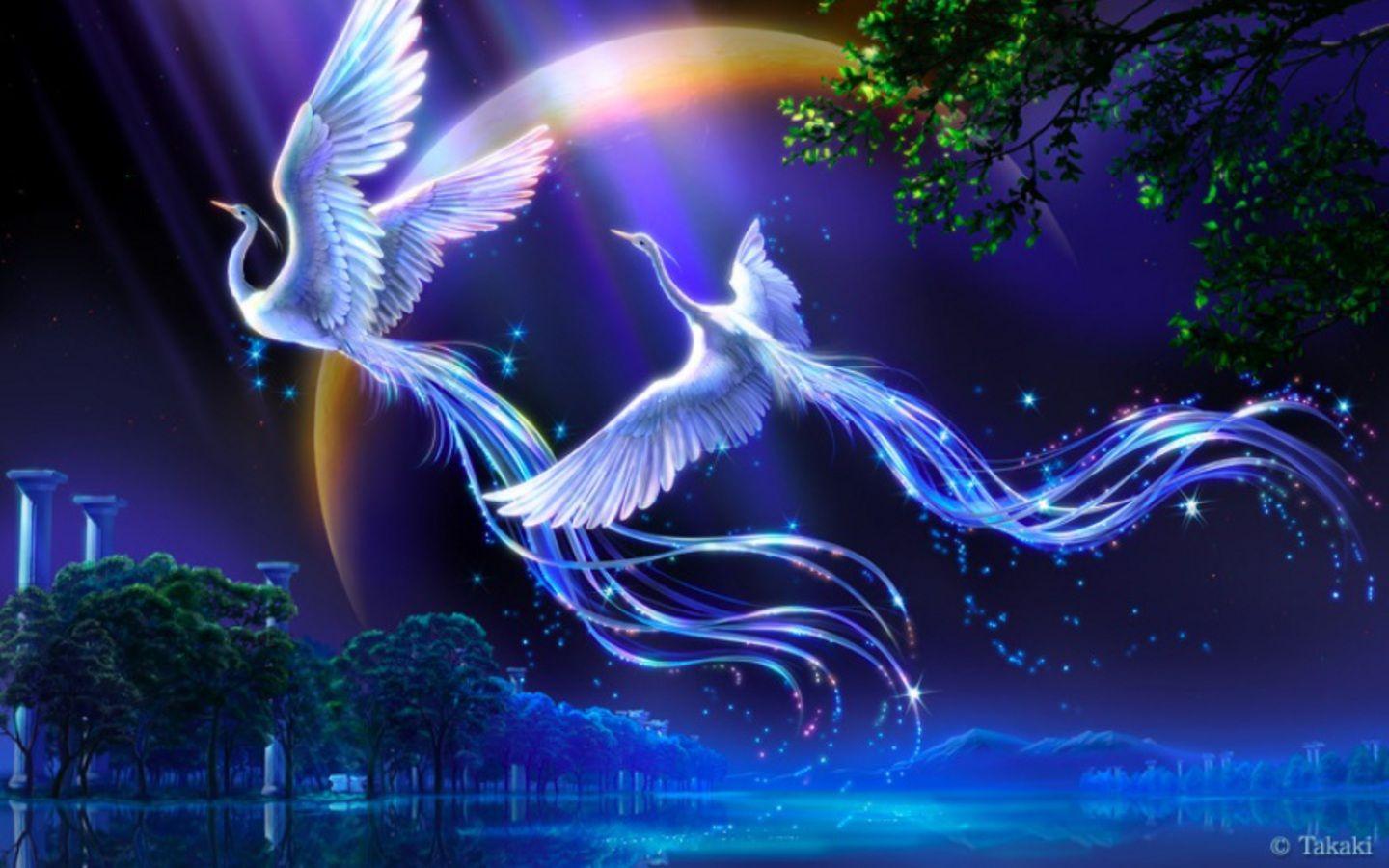1440x900 Abstract Bird Wallpaper