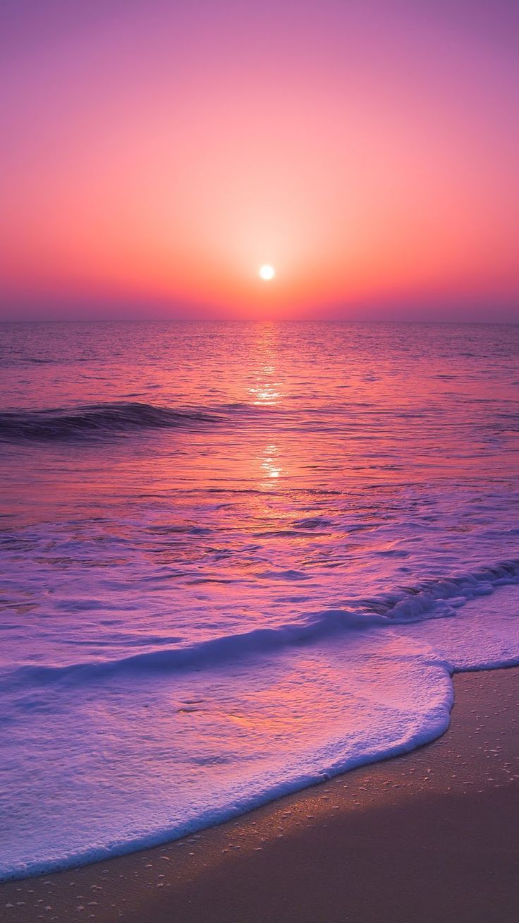 736x1308 Sunset beach wallpaper
