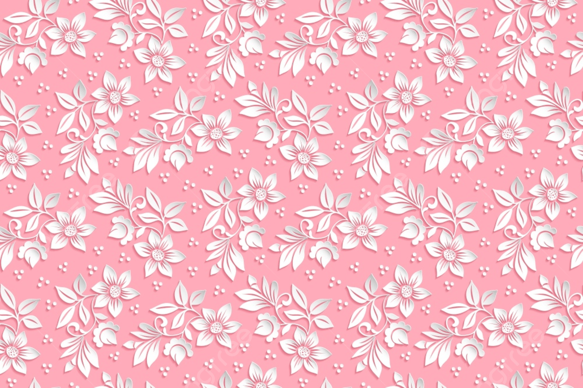1200x799 Vector Flower Seamless Pattern