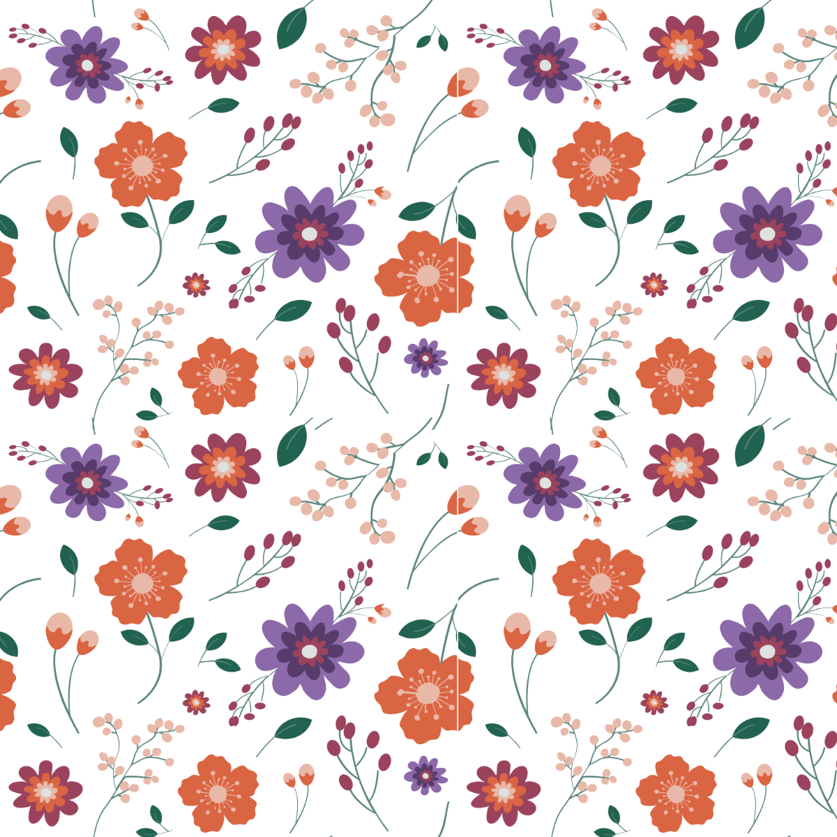 1200x1200 FREE Floral Vector Templates & Examples