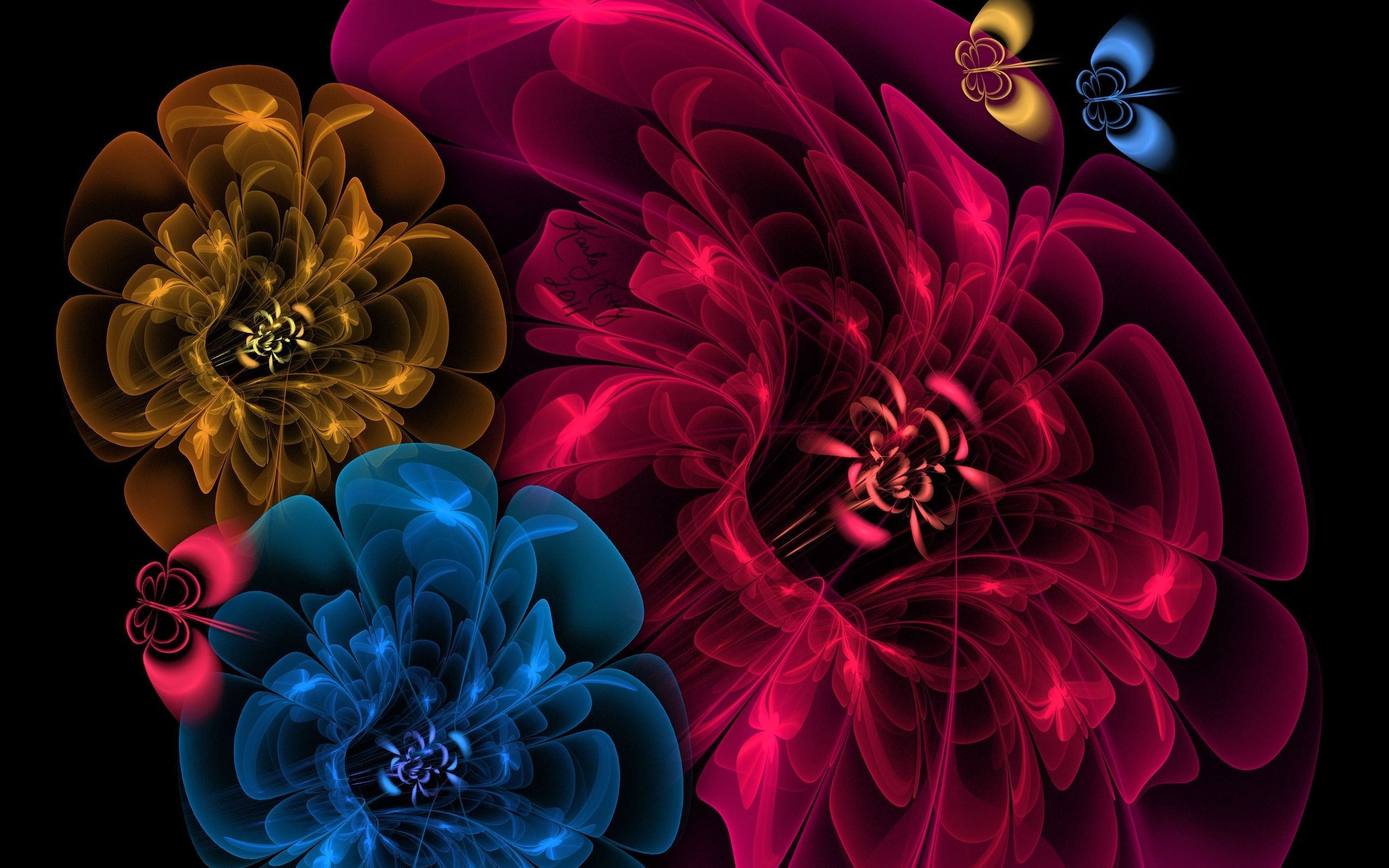 2560x1600 HD Flowers Wallpaper