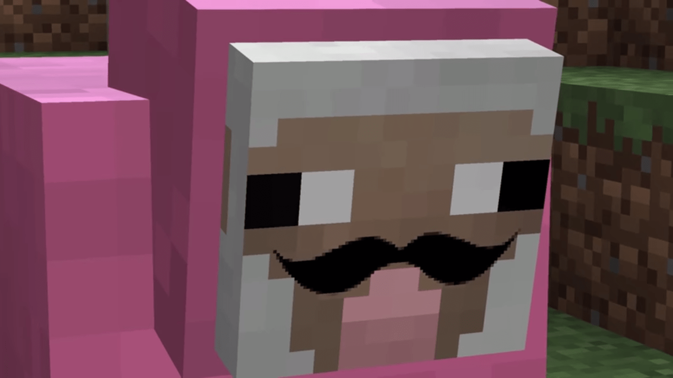 1366x768 Pink Sheep