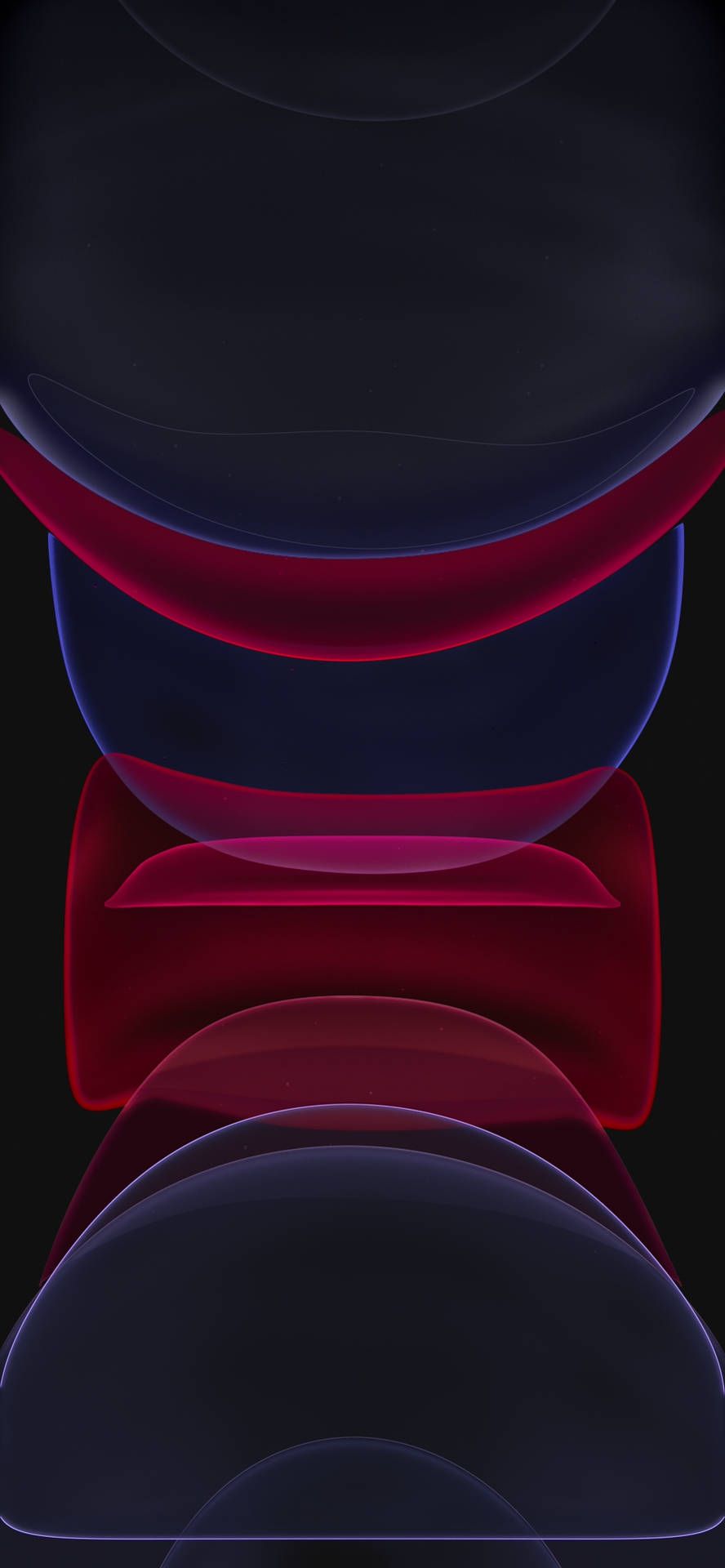 888x1920 Red Clear Shapes Wallpaper