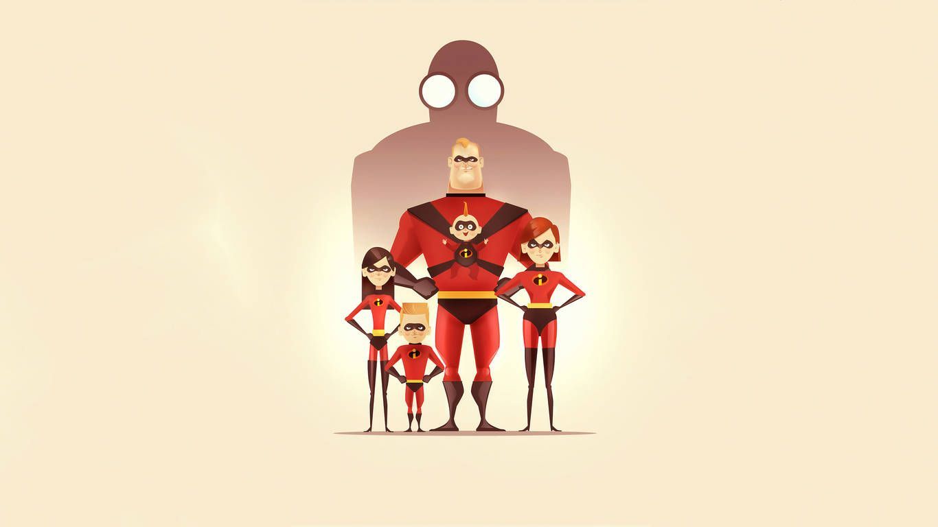 1366x768 Mr Incredible Wallpaper
