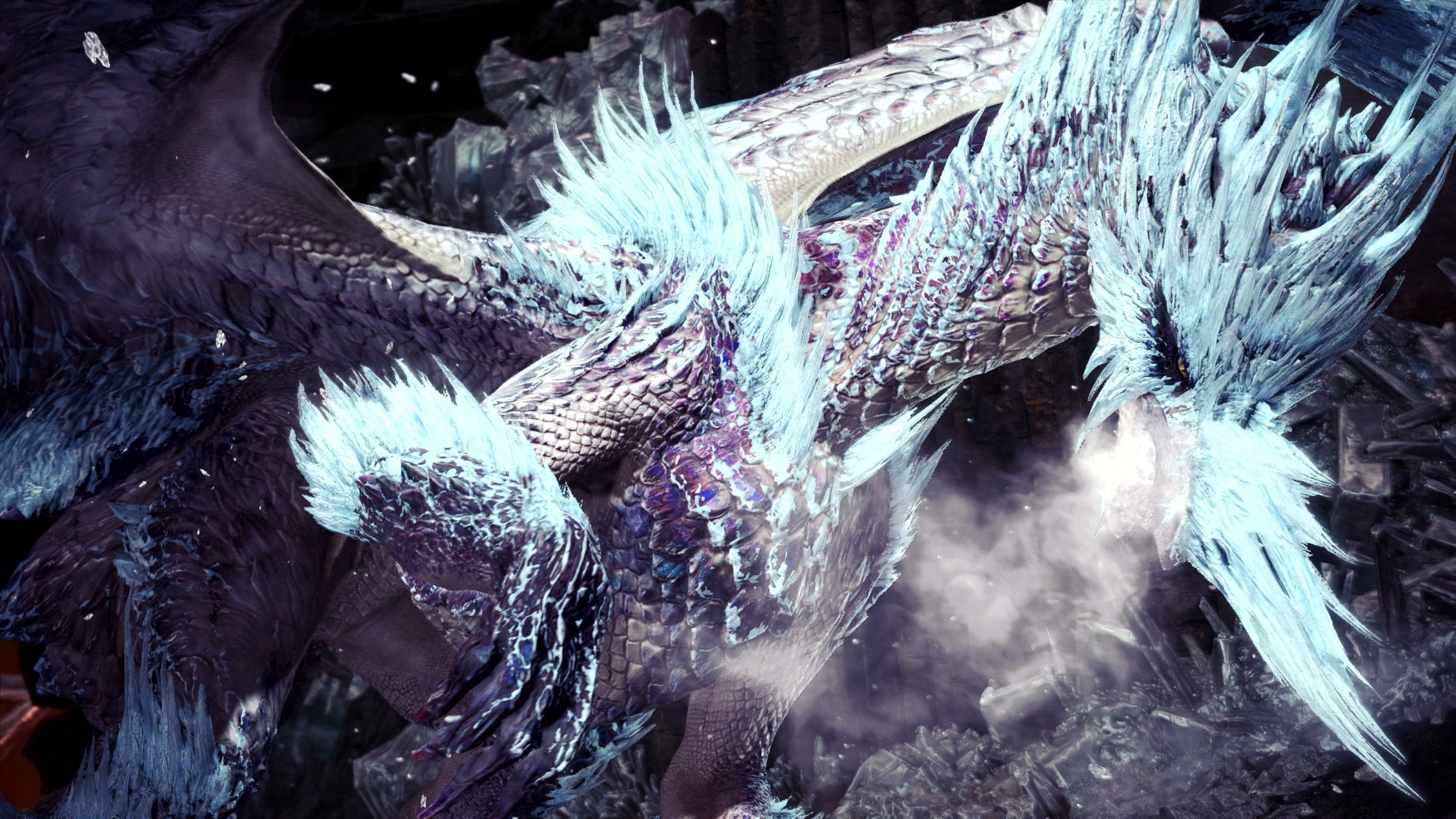 3840x2160 MHW : Velkhana at Elder's Recess