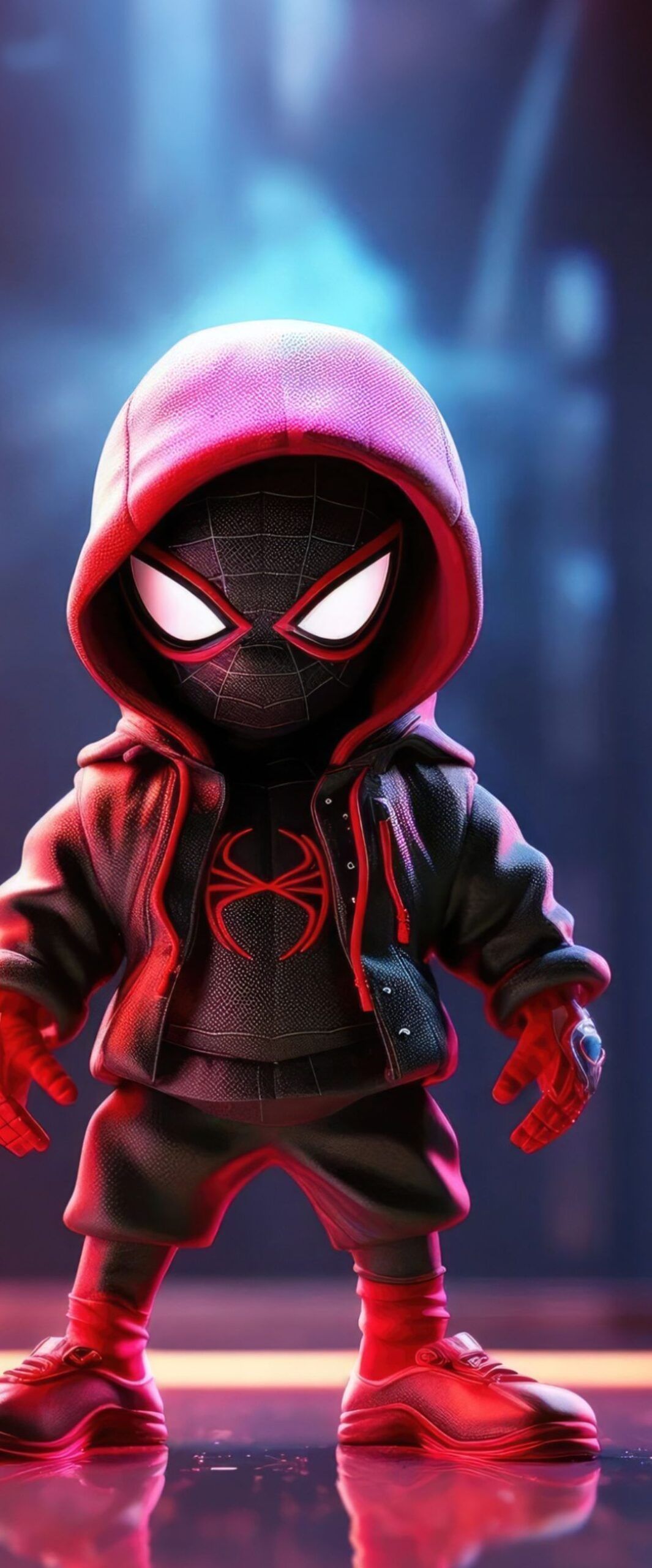 1065x2560 Cute Spiderman iPhone Wallpaper 4k