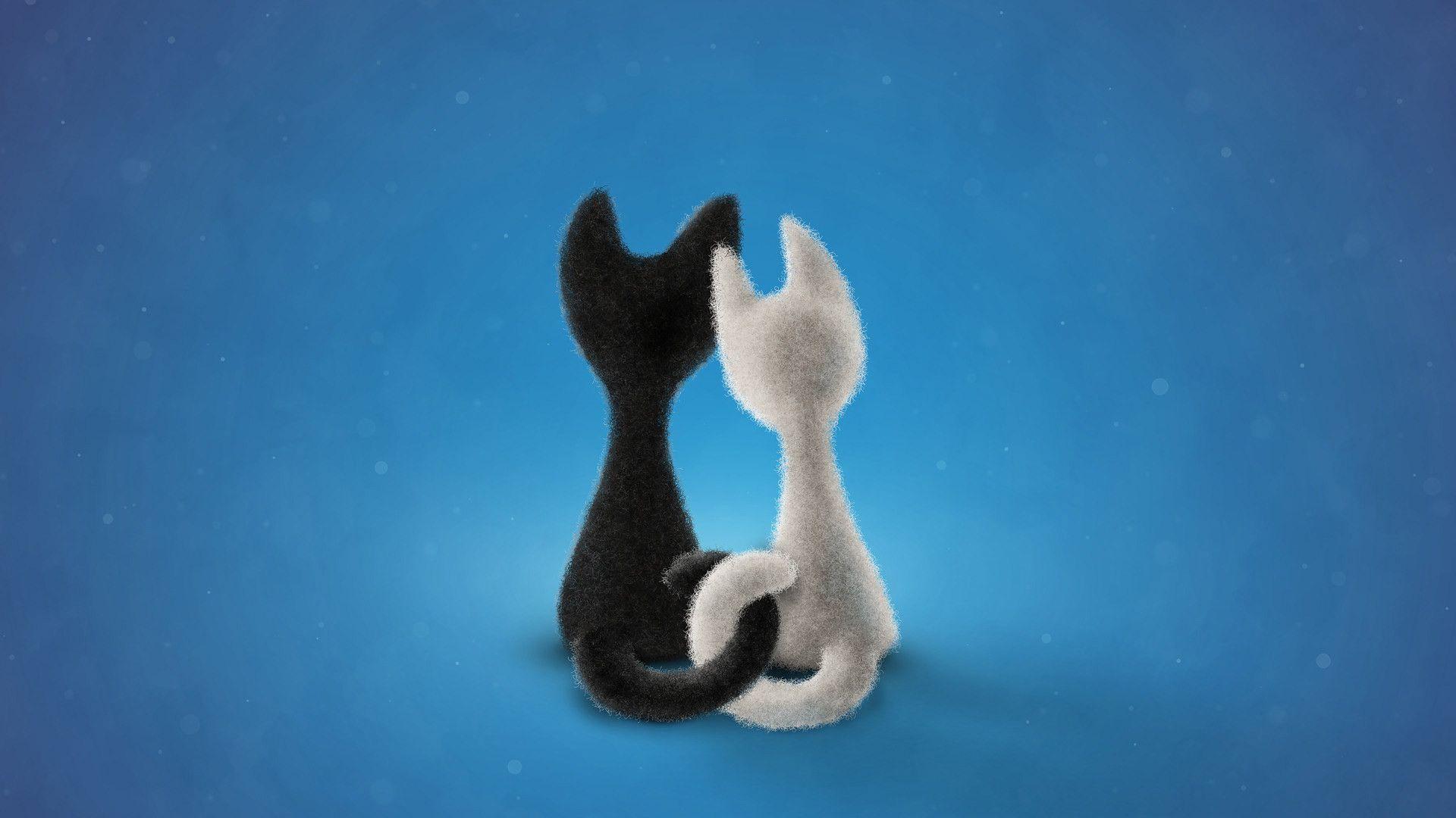 1920x1080 3D Cat Wallpaper