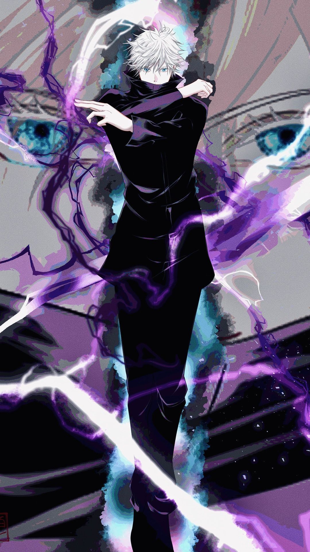 1080x1920 Gojo Domain Expansion Wallpaper