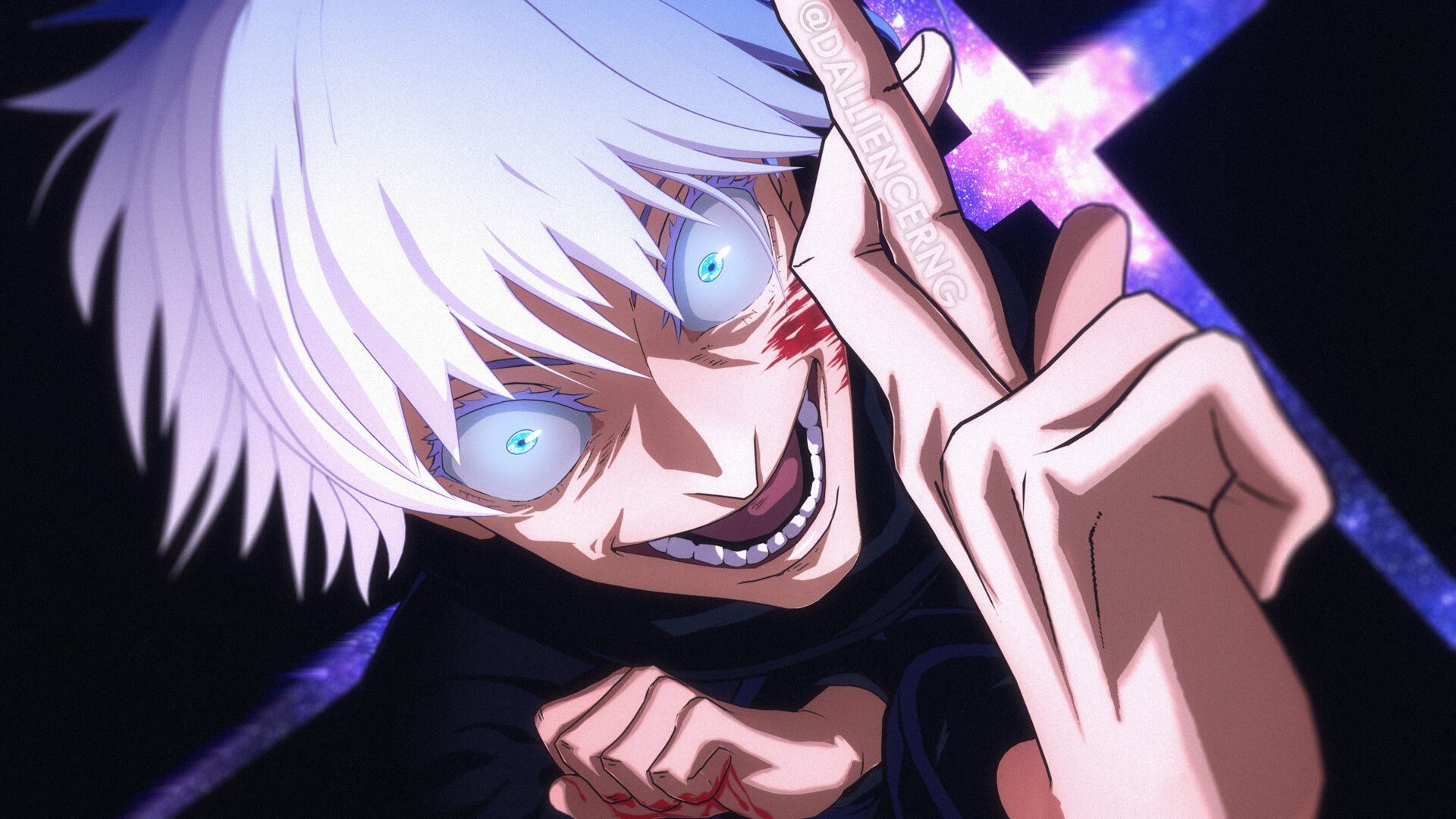 1920x1080 DOMAIN EXPANSION: UNLIMITED VOID. JUJUTSU KAISEN 呪術廻戦 3D RENDER