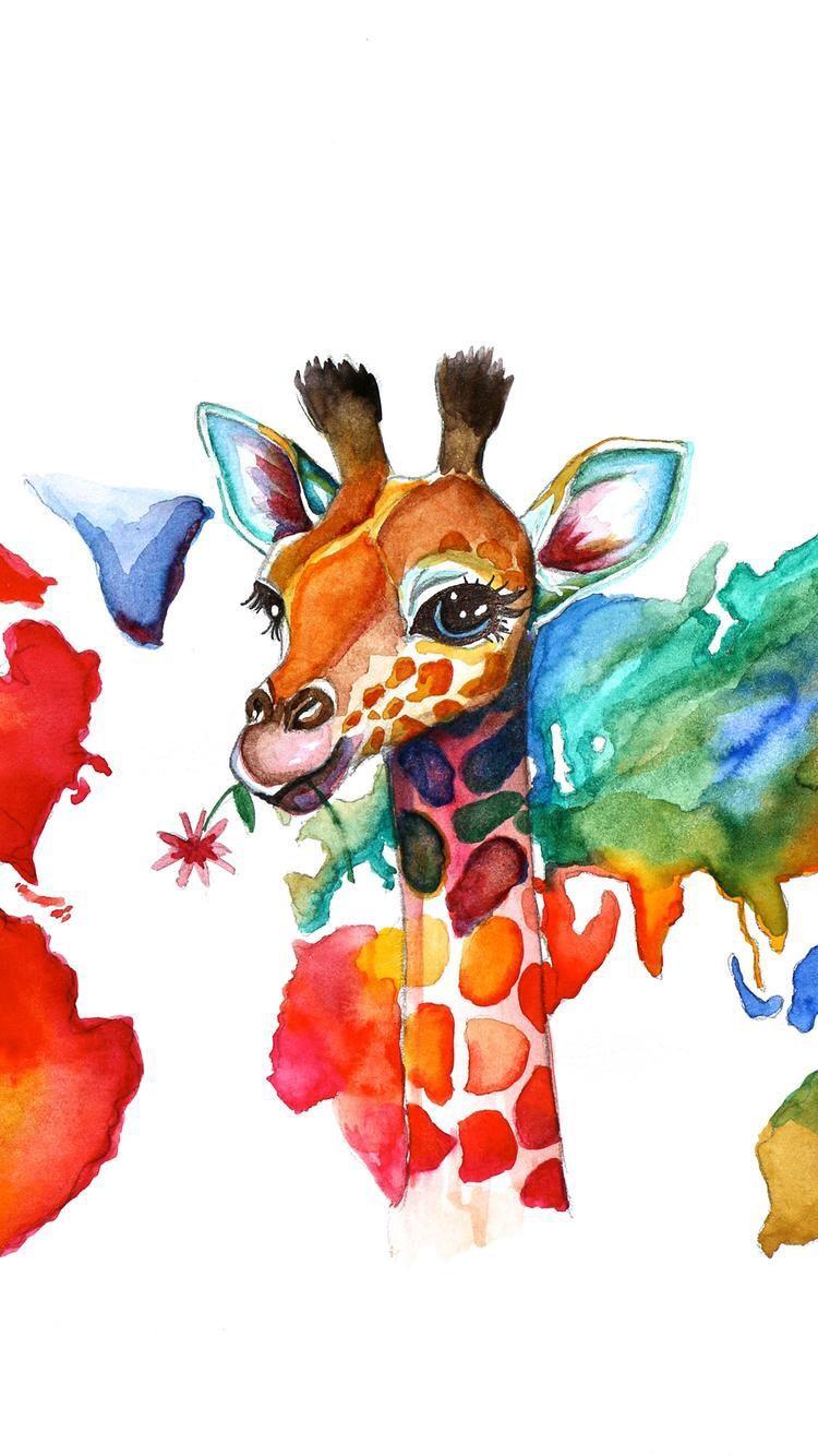 750x1334 Animal Wallpaper. Giraffe