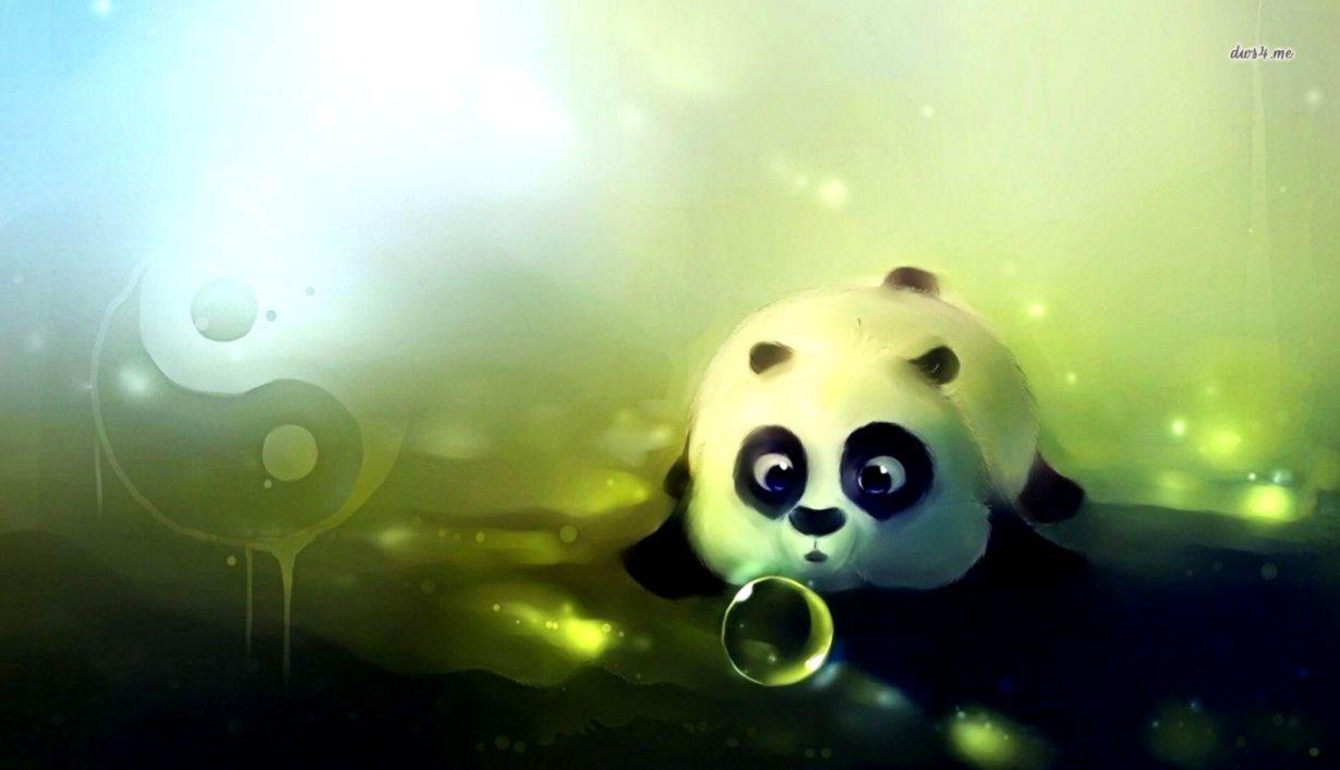 1229x706 Panda Cute Photo Wallpaper