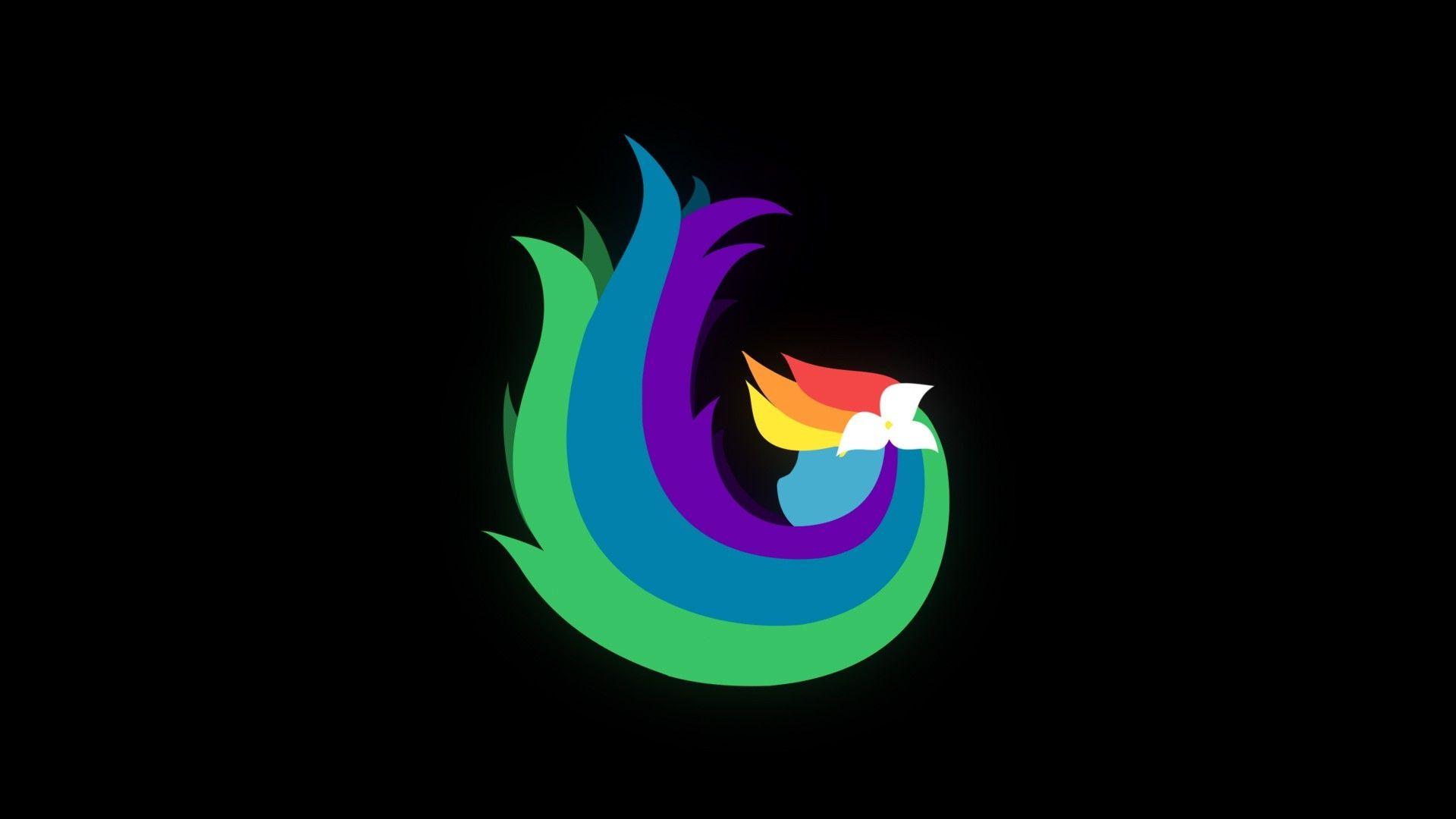 1920x1080 Download Wallpaper, Download 2560x1440 rainbow dash black