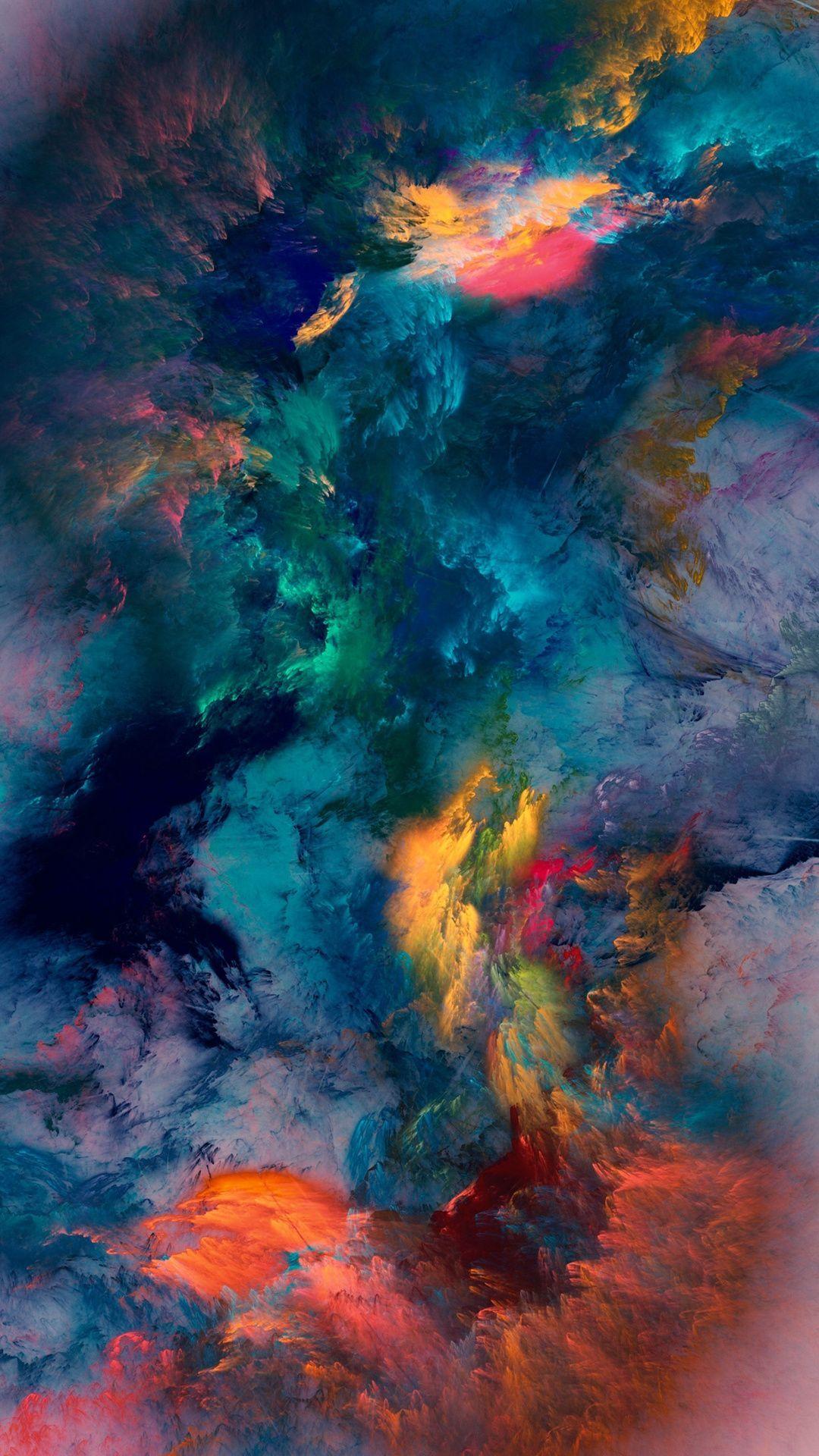 1080x1920 Colour storm wallpaper digital art iphone wallpaper