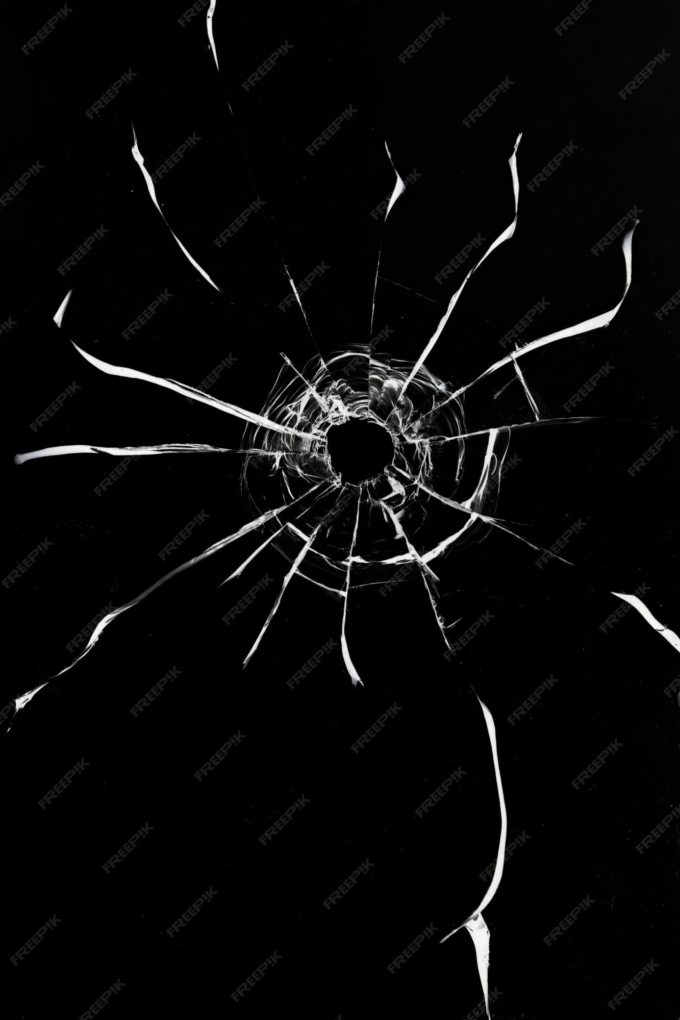 1333x2000 Broken glass shot crack texture