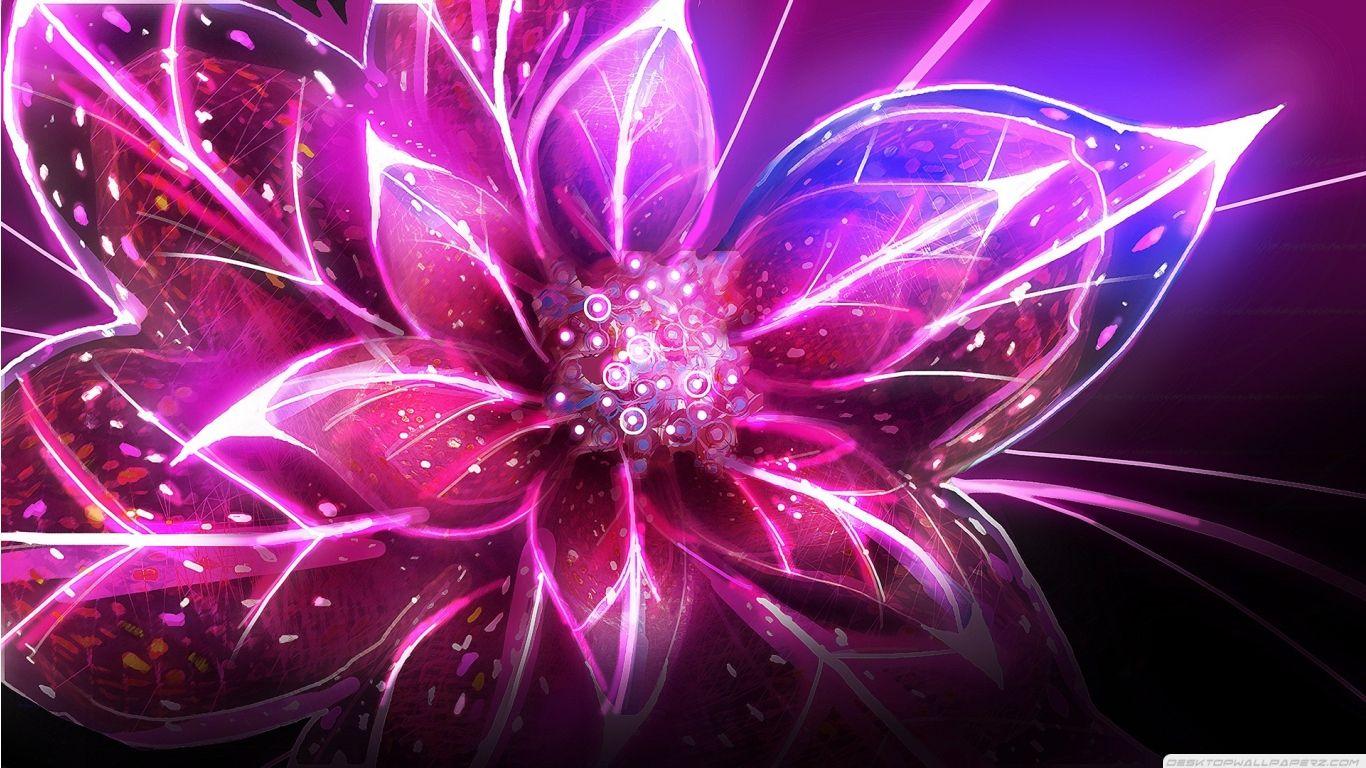 1366x768 Purple Abstract Art Background HD
