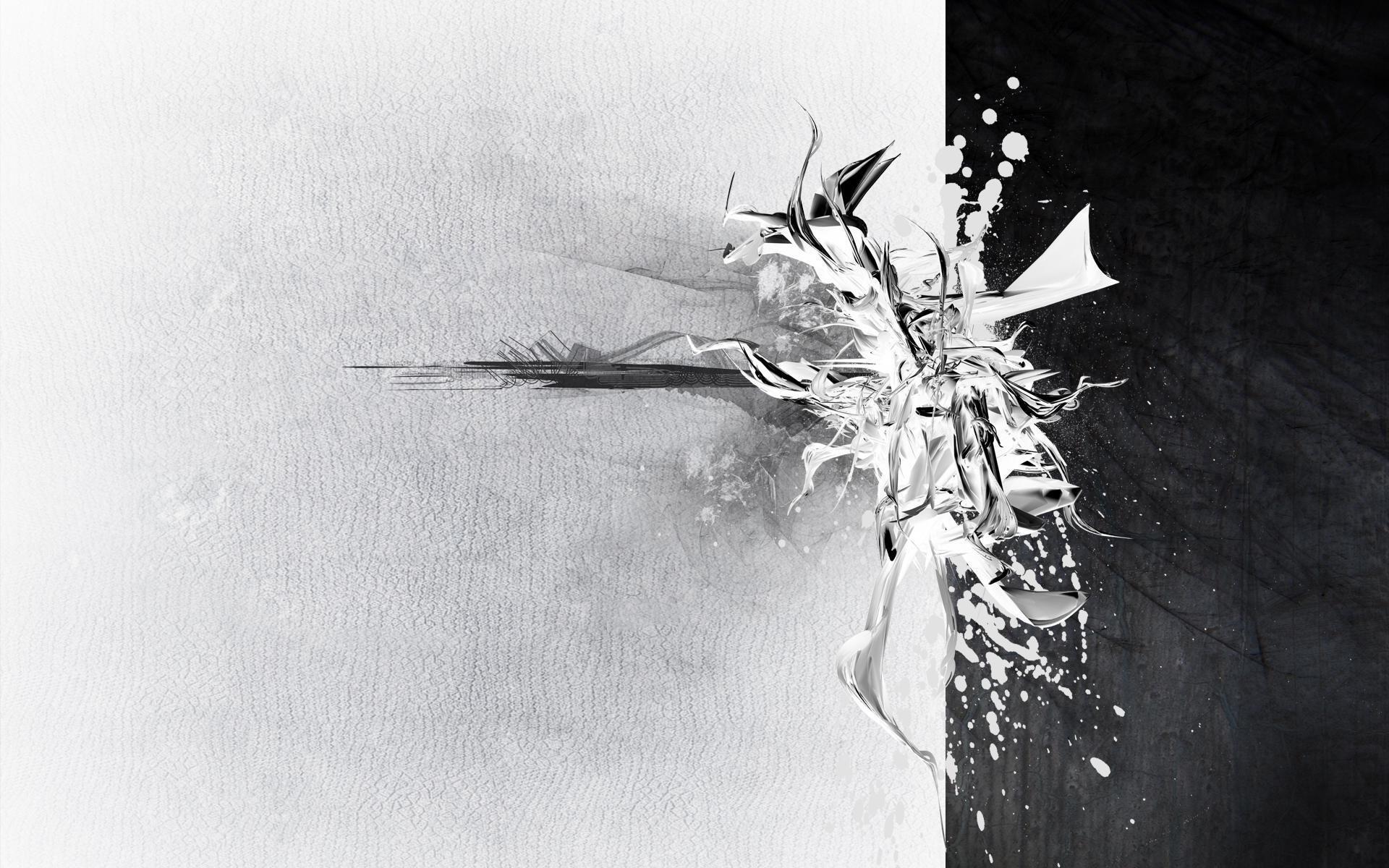 1920x1200 Black and White Modern Wallpaper