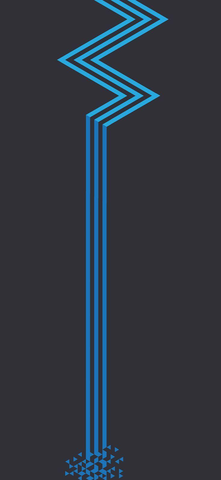 736x1593 iPhone X wallpaper : minimal blue dark line abstract digital