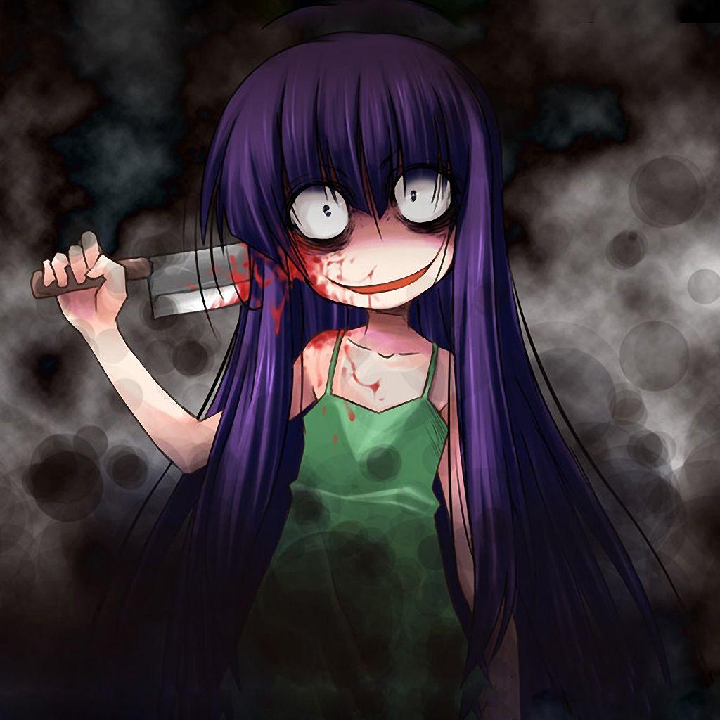 Bloody Anime Girl Creepy