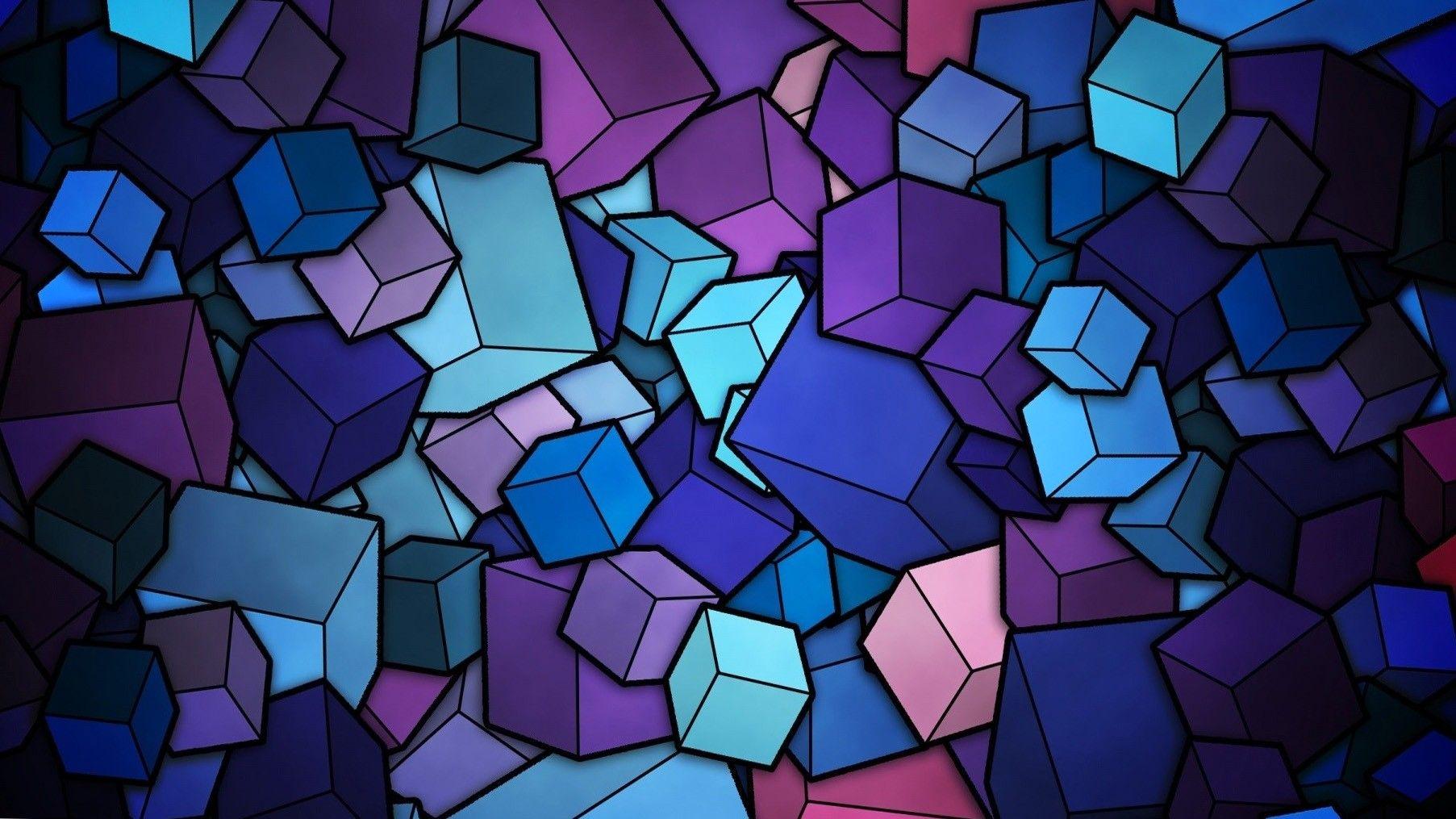 1805x1015 Abstract Art Purple HD Wallpaper