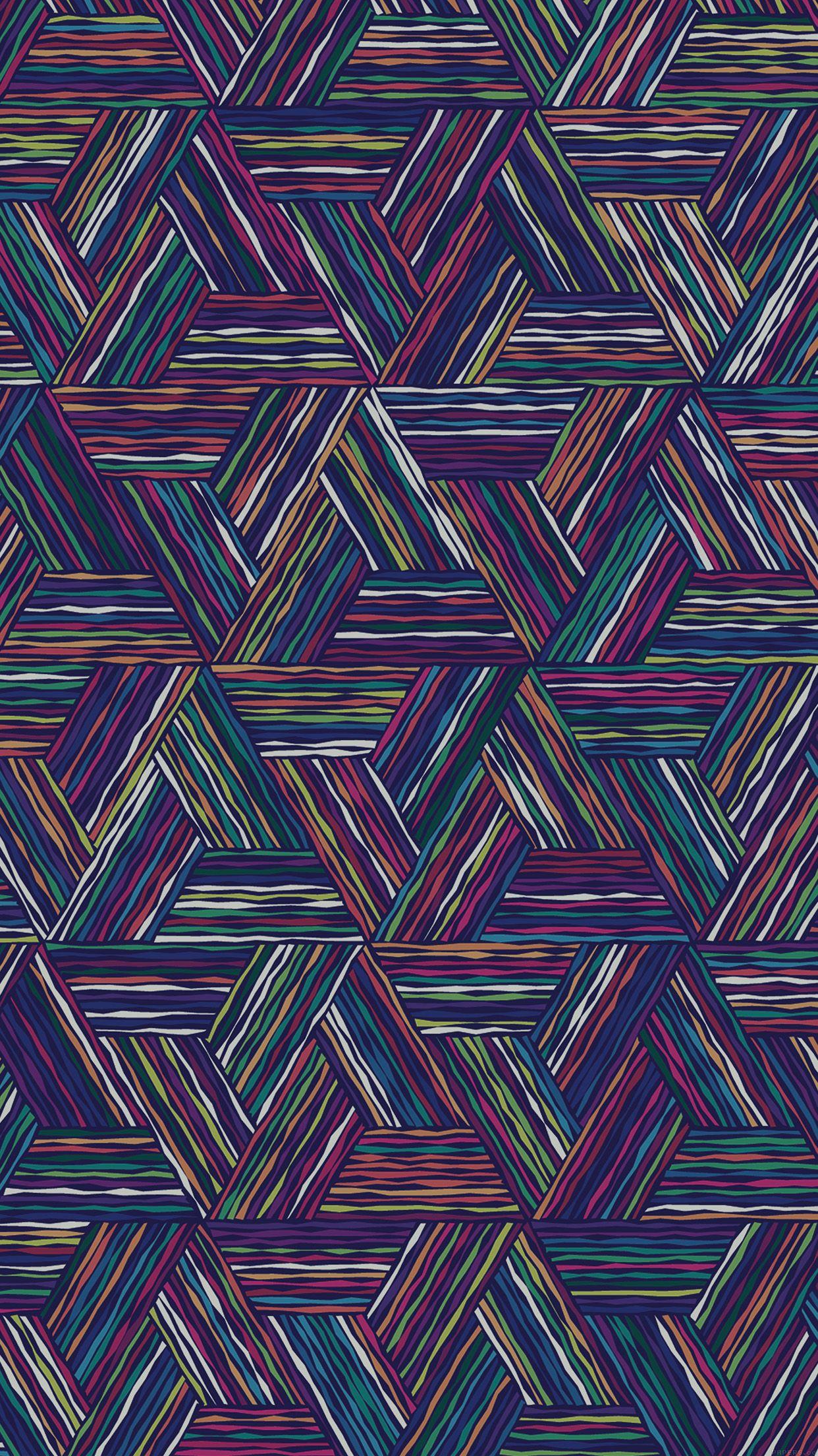 1242x2208 Triangle Colored Lines Digital Art Pattern iPhone 6 Plus HD Wallpaper HD
