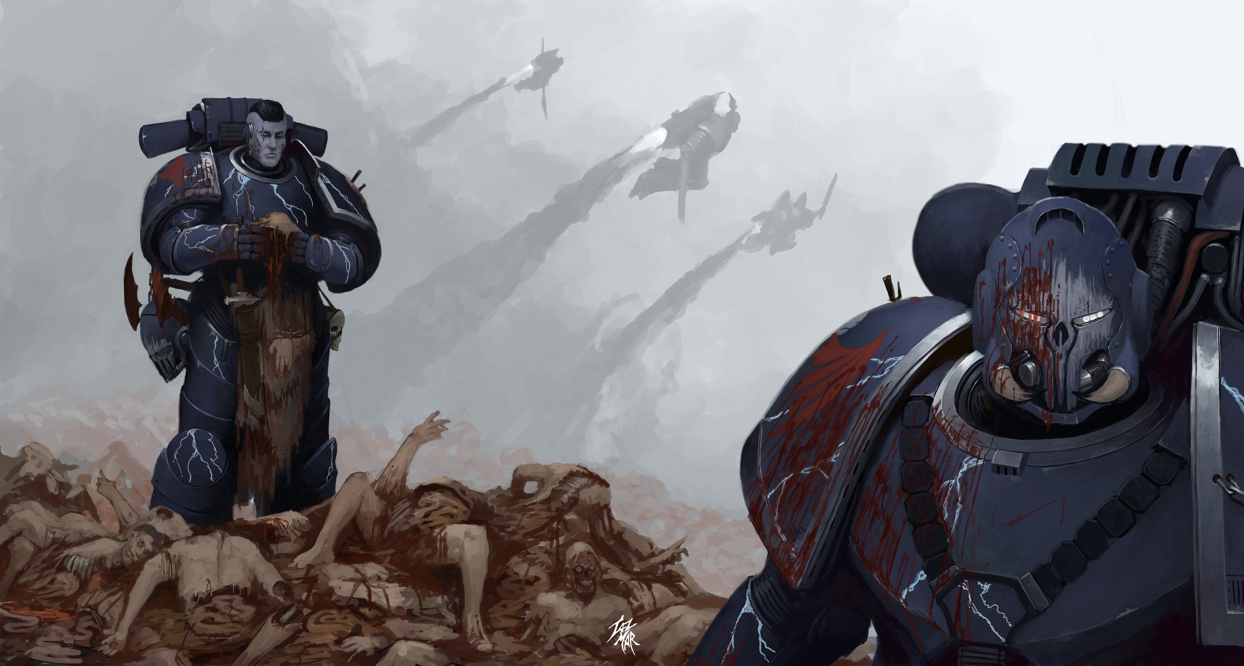 4096x2194 Warhammer 40K on X: Night Lords