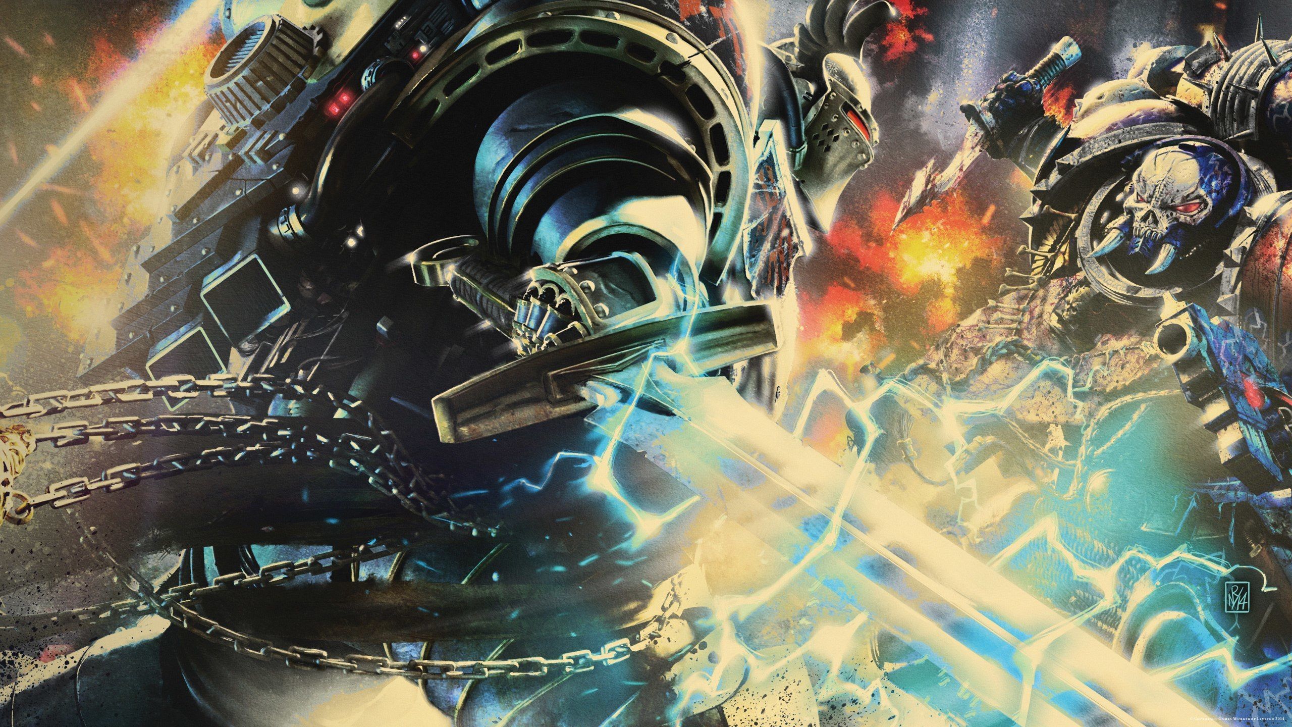 2560x1440 wallpaper Horus Heresy, Warhammer 40000