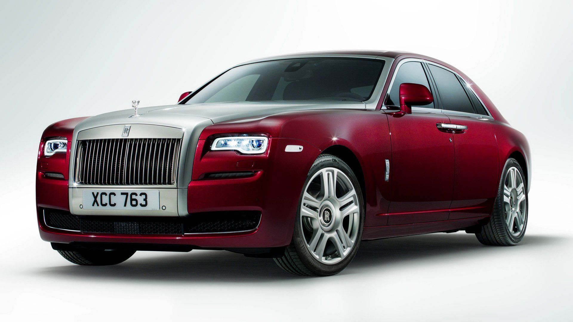 1920x1080 Red Rolls Royce Wallpaper