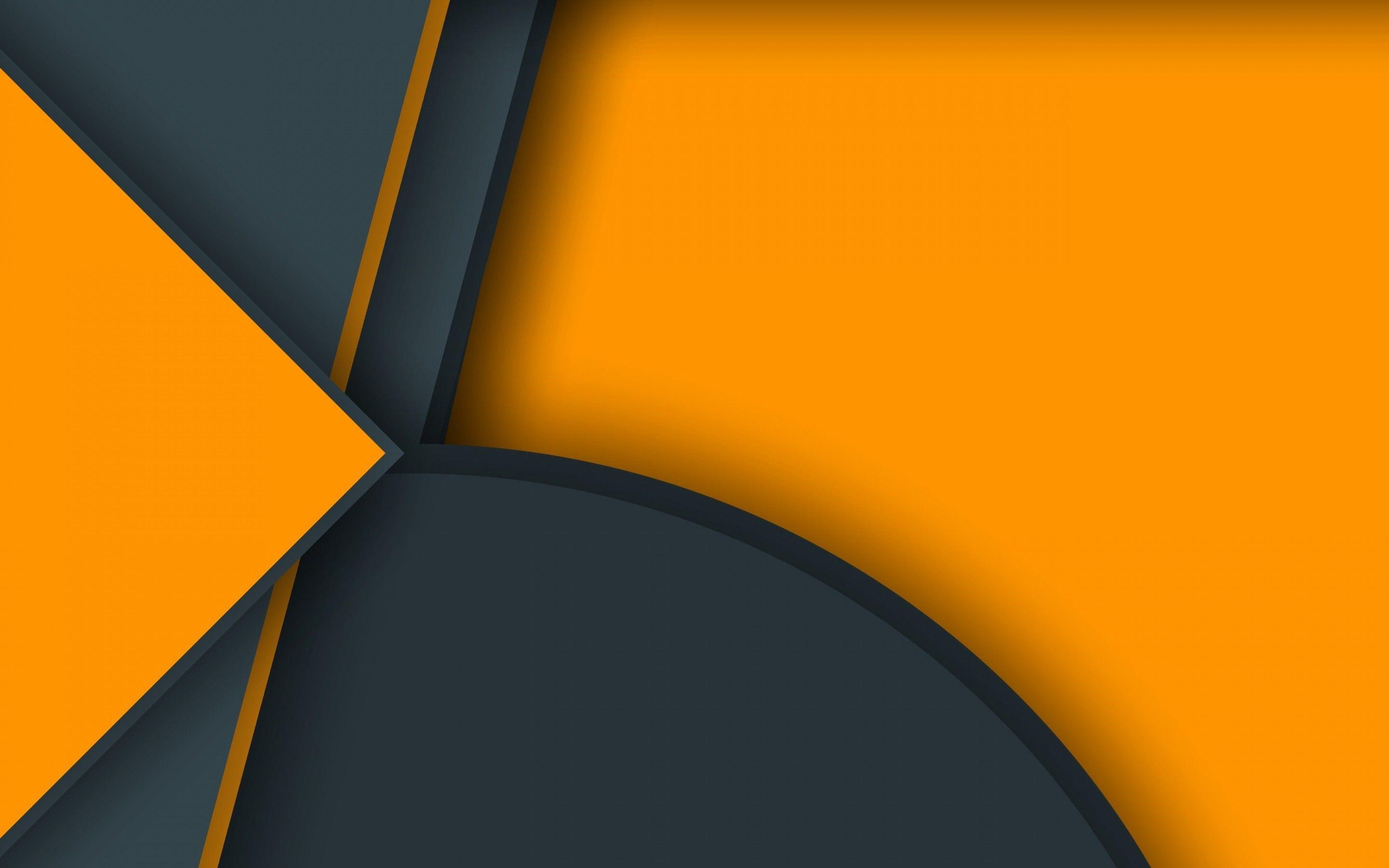2880x1800 Black and Orange Wallpaper
