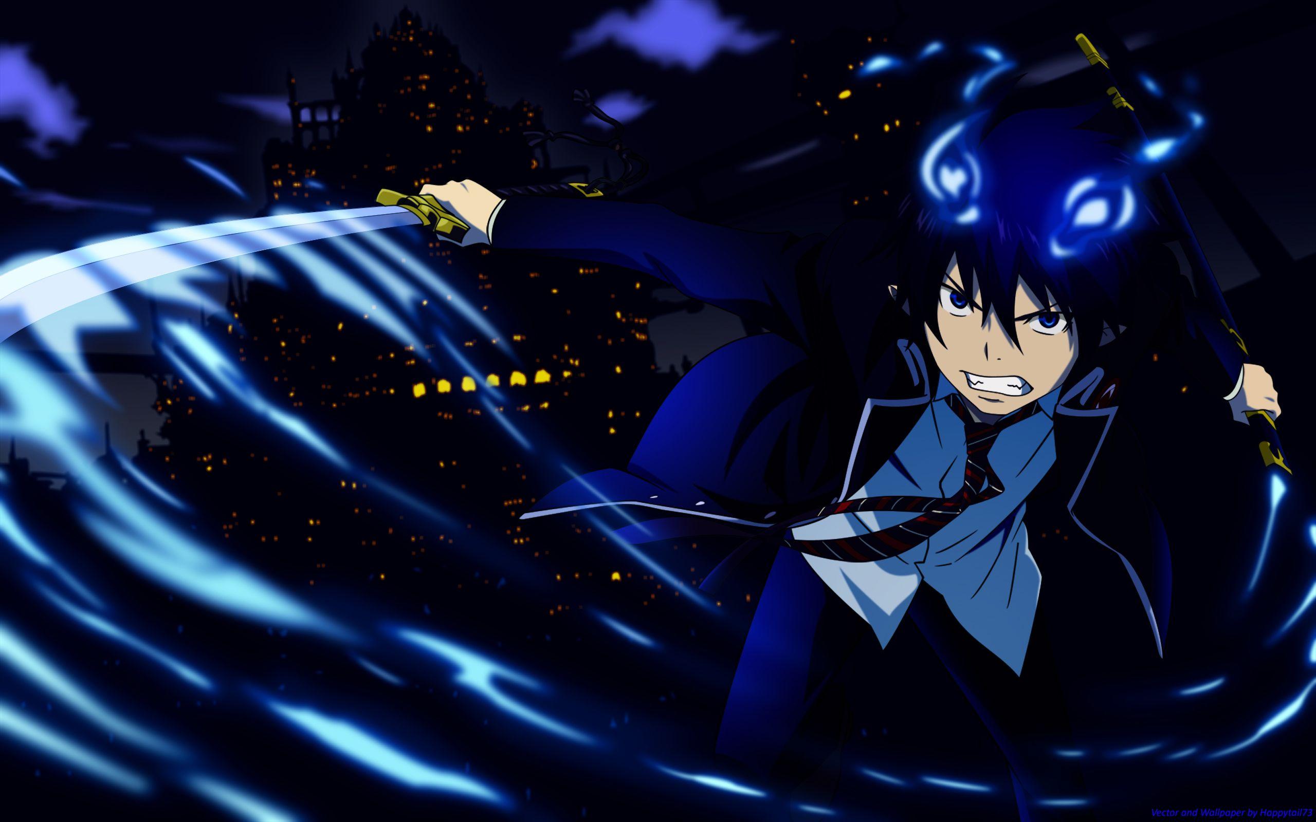 2560x1600 Ao no Exorcist Wallpaper: Blue Night