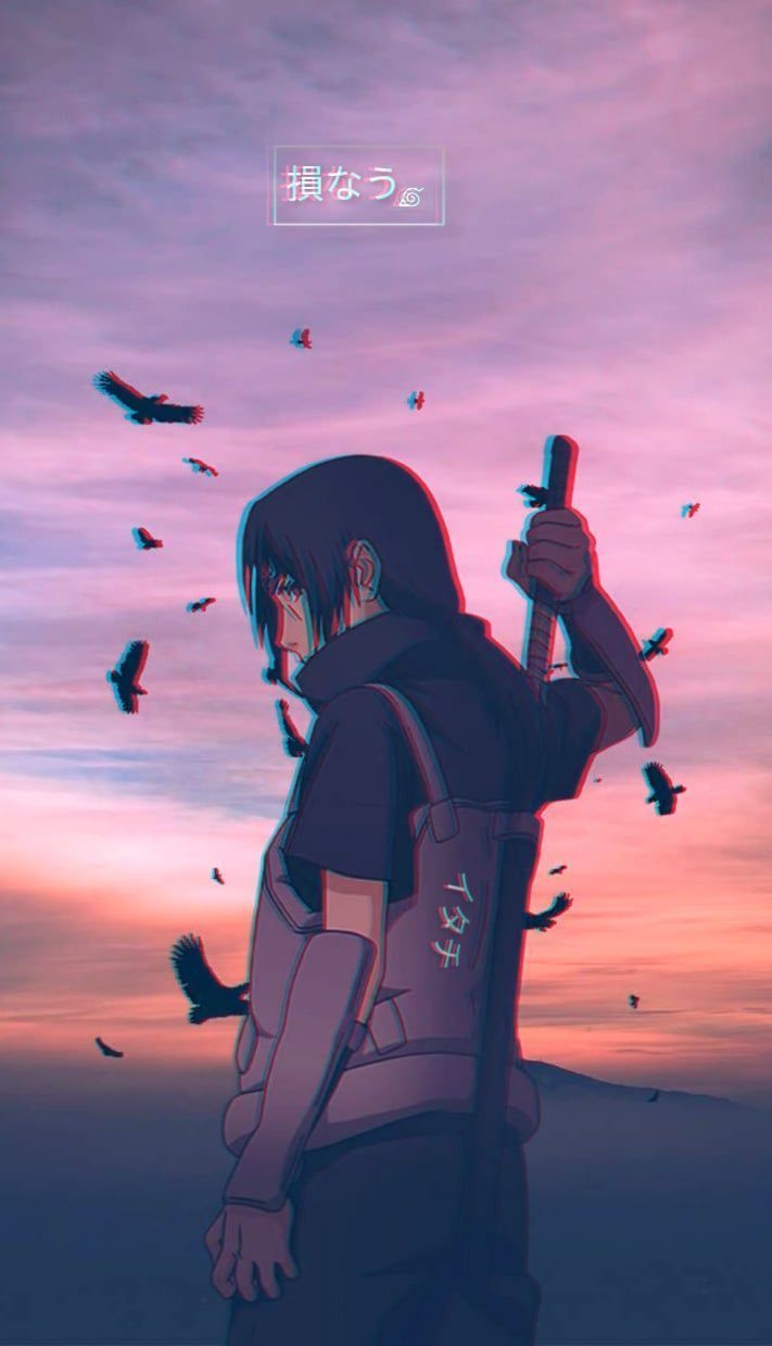 711x1239 aesthetic Itachi Wallpaper