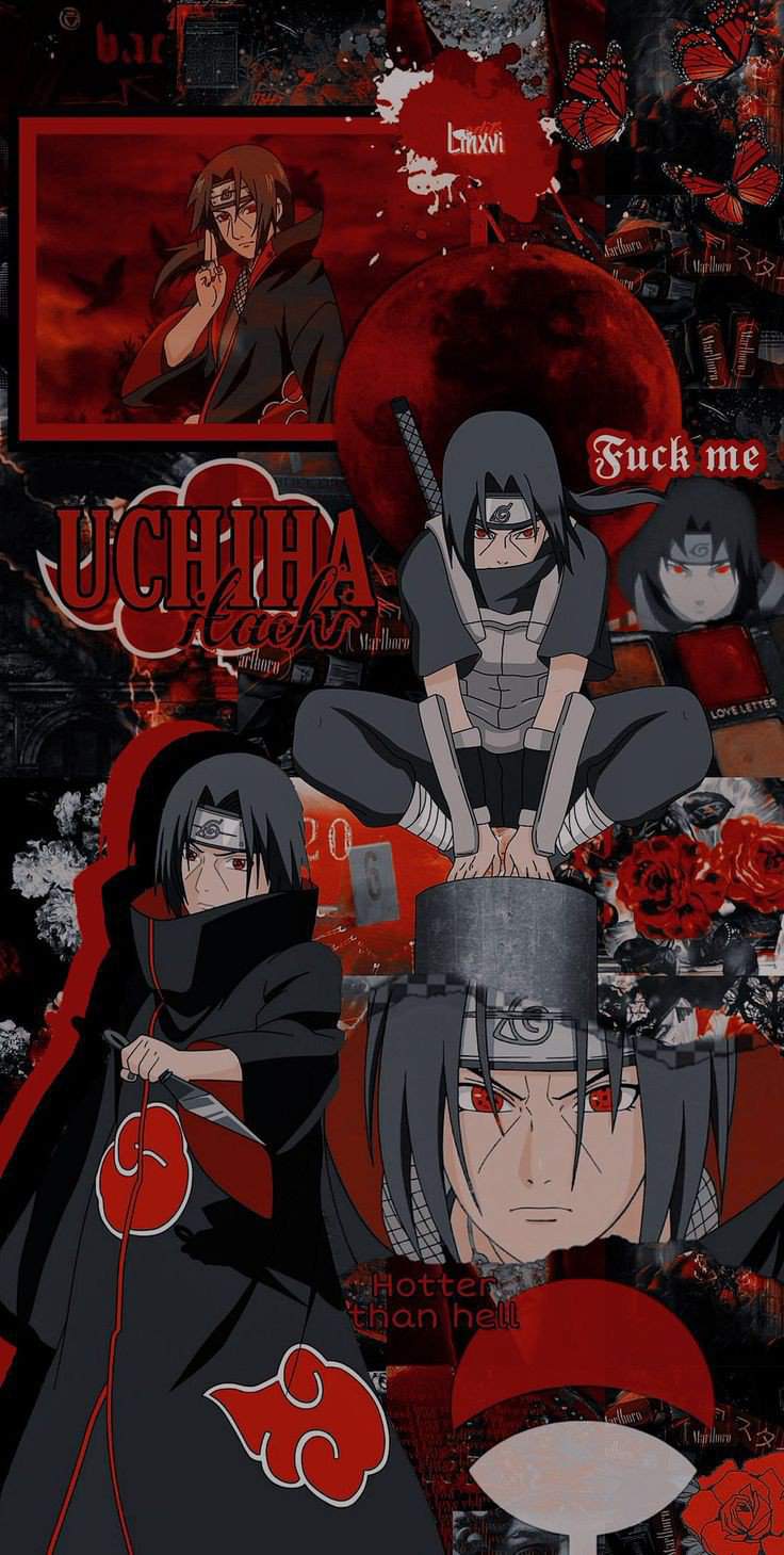 736x1459 Wallpaper with Itachi