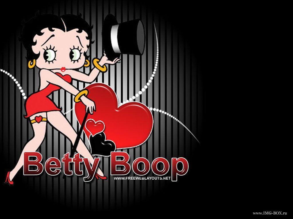 1024x768 Betty Boop Valentine's Day Wallpaper at
