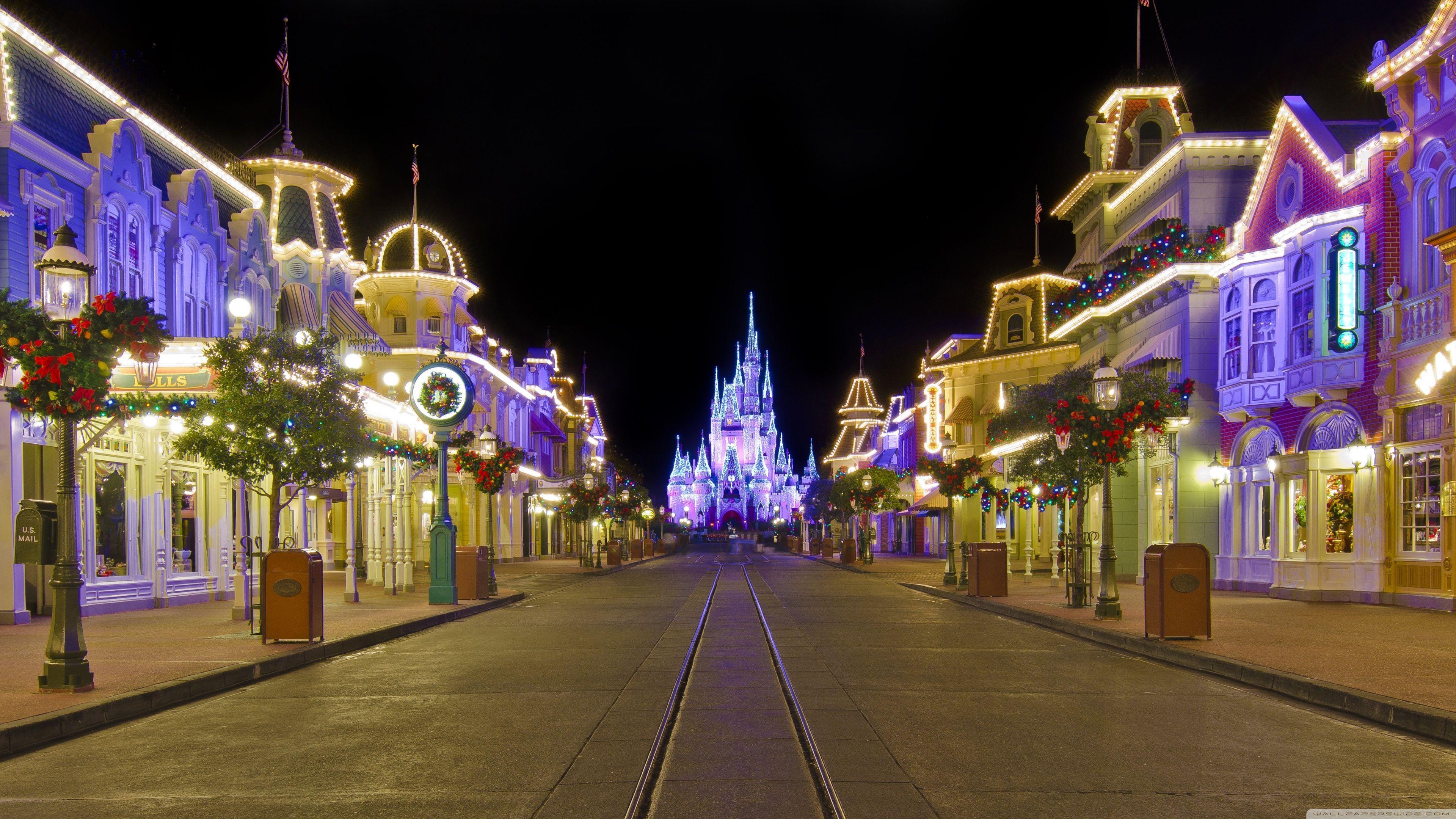 3840x2160 Disney Winter World Wallpaper