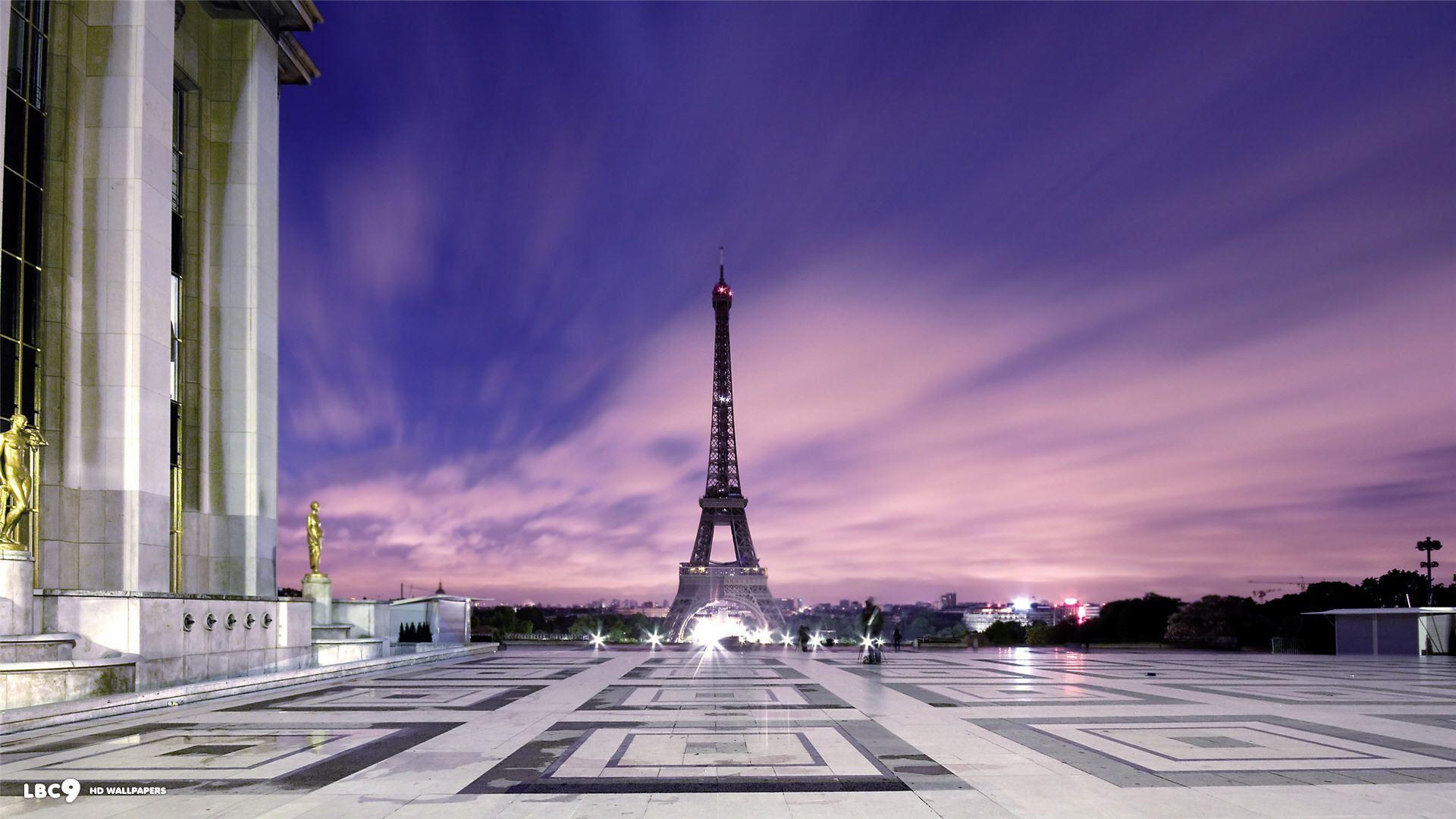 1920x1080 HD tháp eiffel hình nền Thư viện