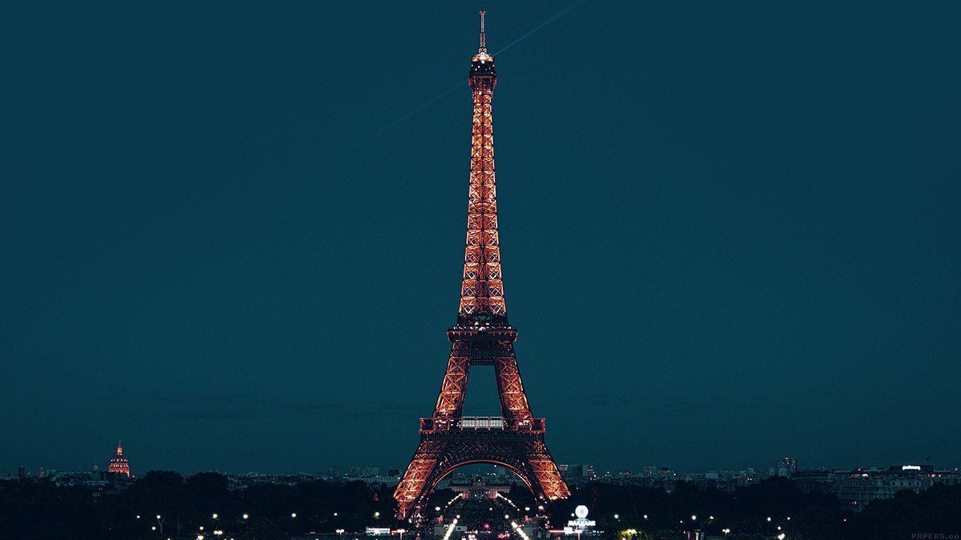 Hình nền 1366x768 cho máy tính để bàn, laptop.  Paris đêm thành phố pháp