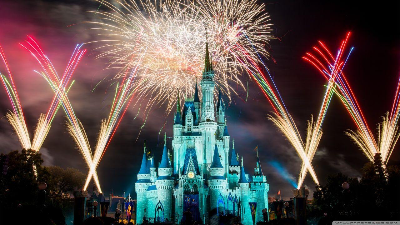 1280x720 Magic Kingdom Fireworks ❤ 4K HD Desktop Wallpaper for 4K