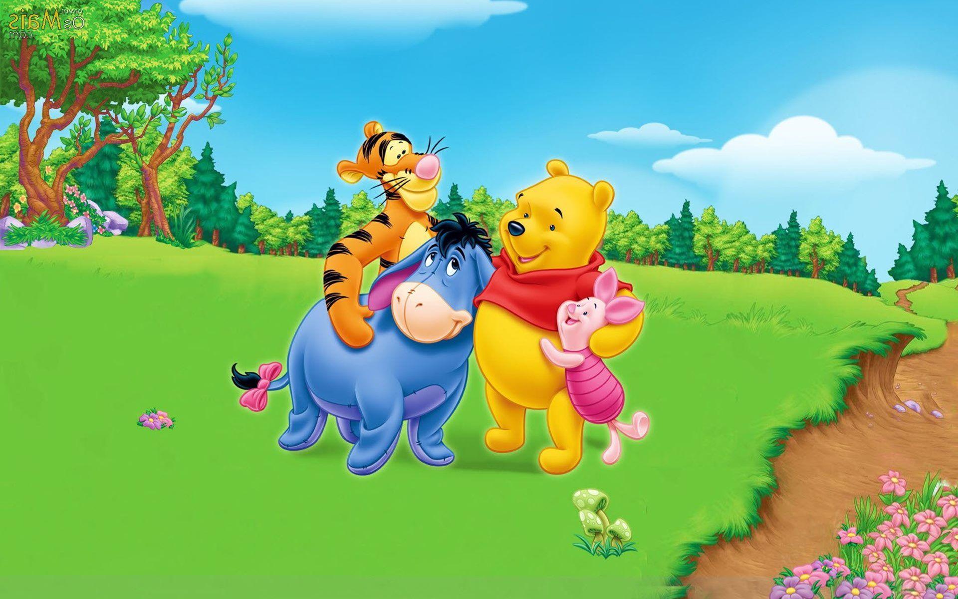 1920x1200 HD wallpaper: Winnie The Pooh Piglet Tigar Eeyore Kanga