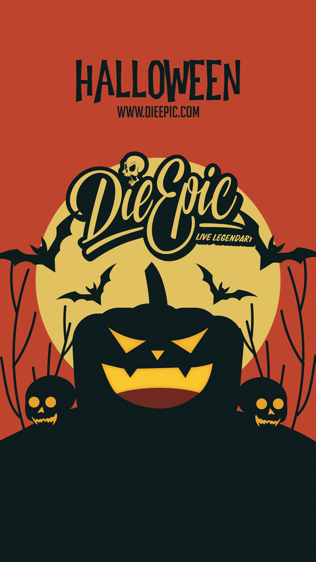 1080x1920 Pumpkin Sunset Phone Wallpaper Free