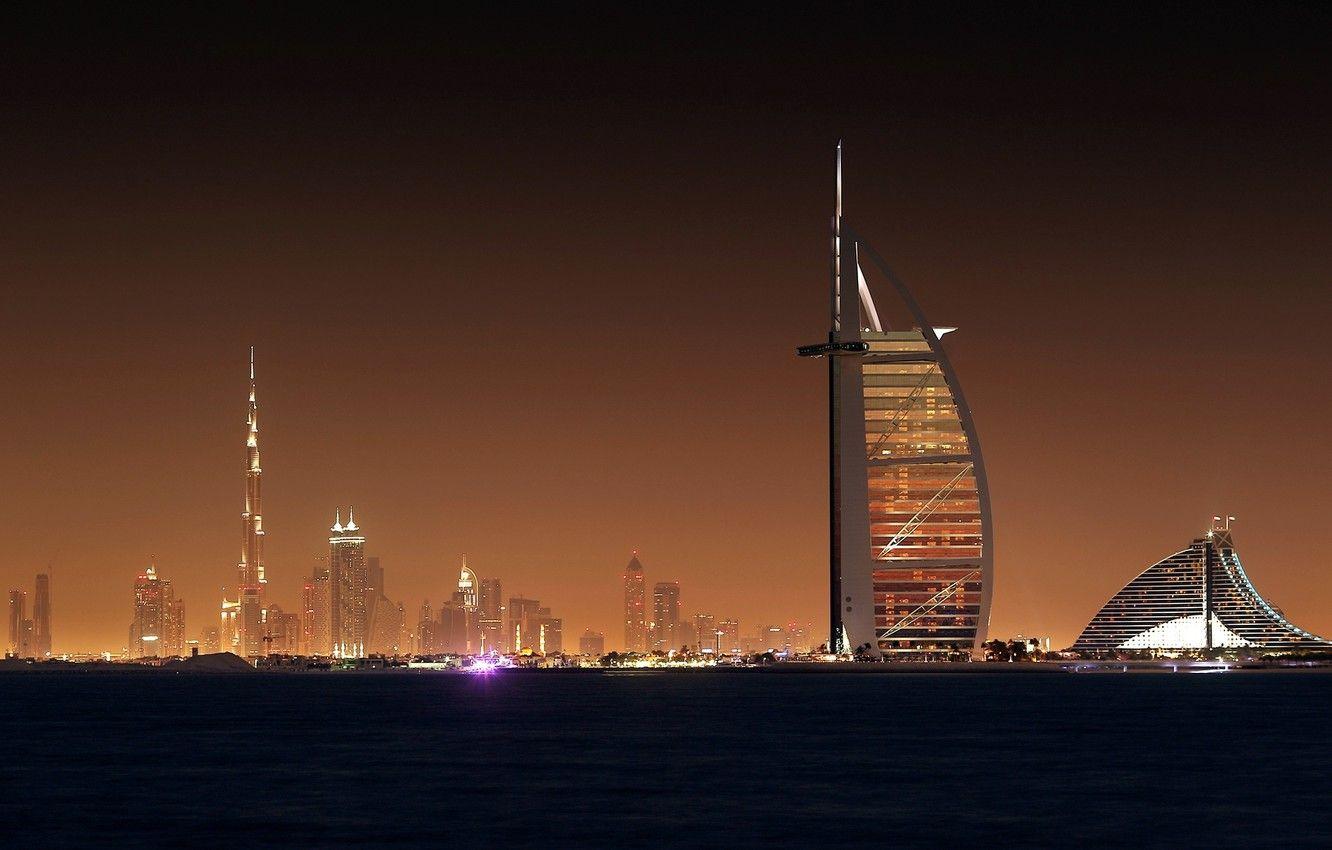 1332x850 Wallpaper Night, The city, Light, Skyscrapers, City, Light