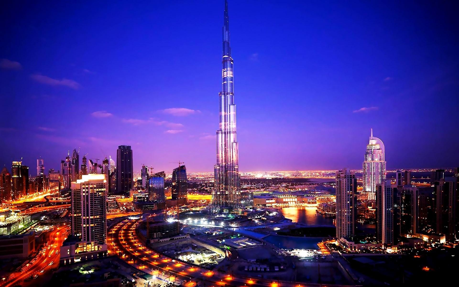 1920x1200 night, Dubai, city wallpaper
