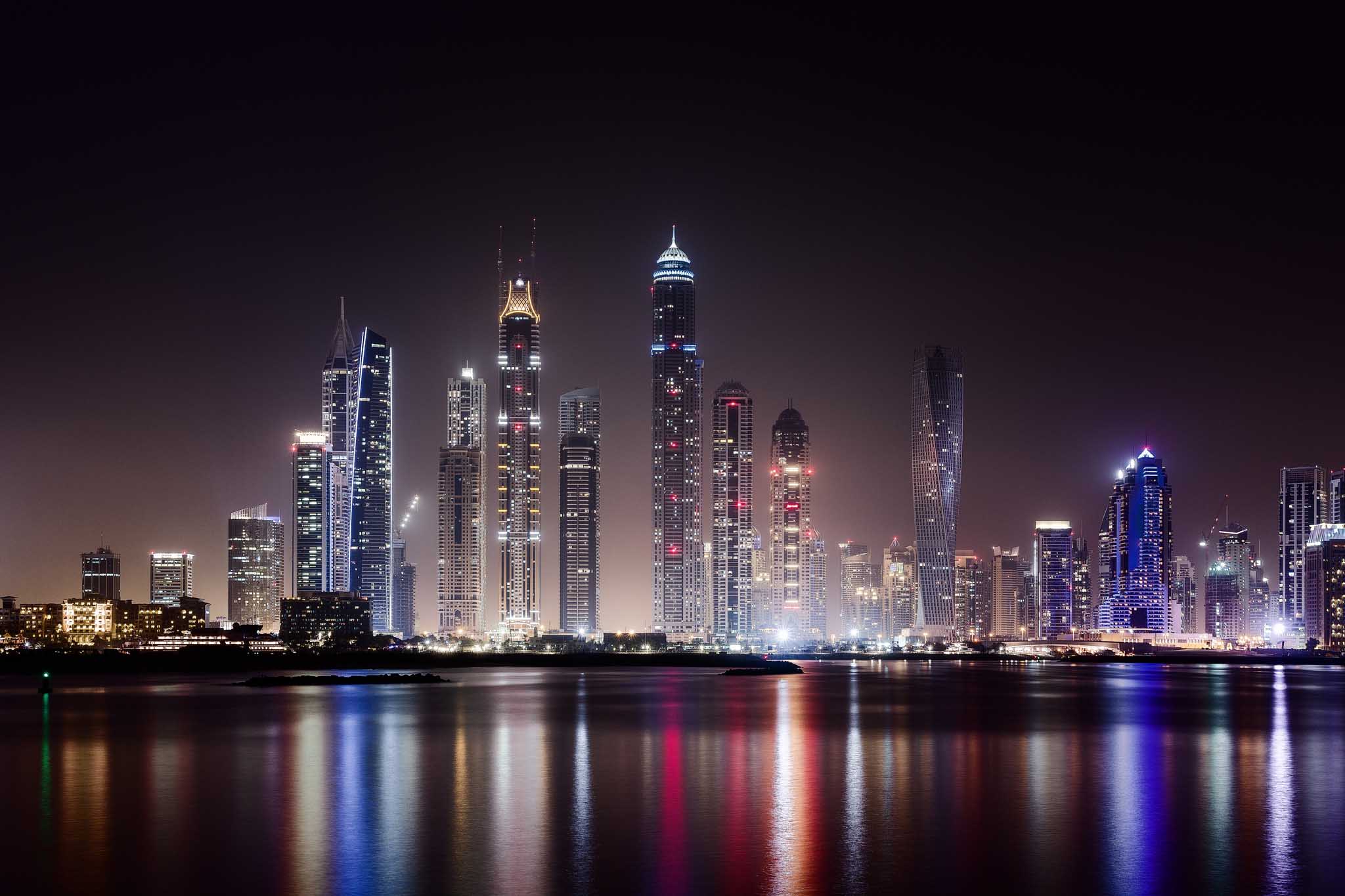 2048x1365 City Dubai City Night HD Skyscraper #Wallpaper