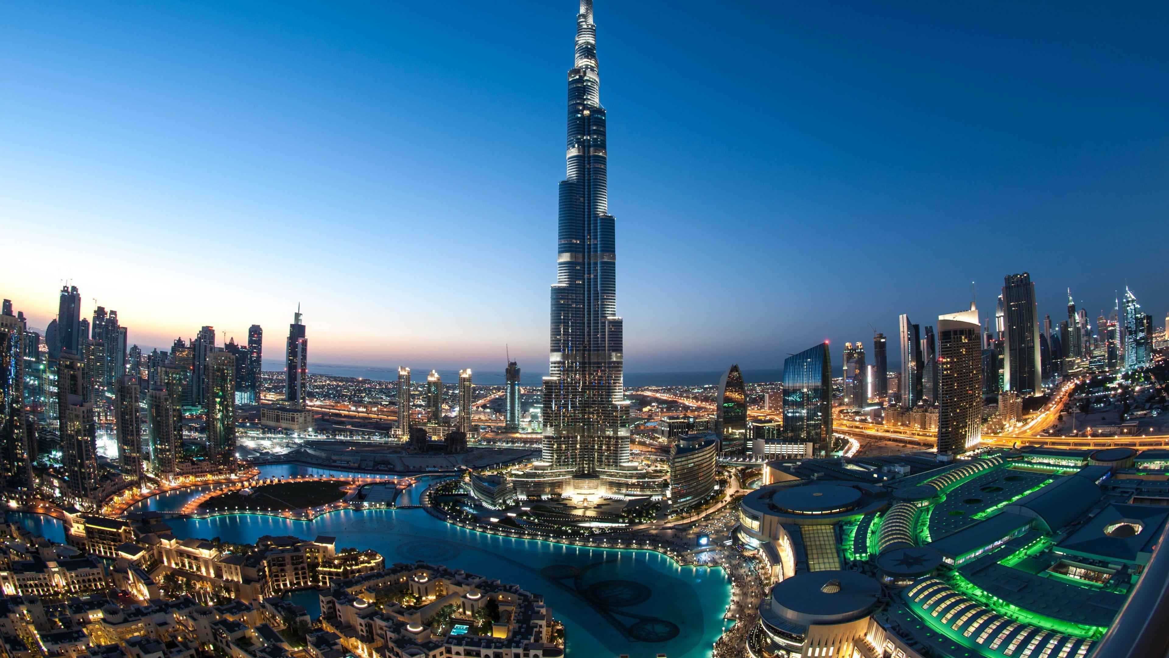 3840x2160 Capital City, Tower, Dubai, University, City 4K Ultra HD