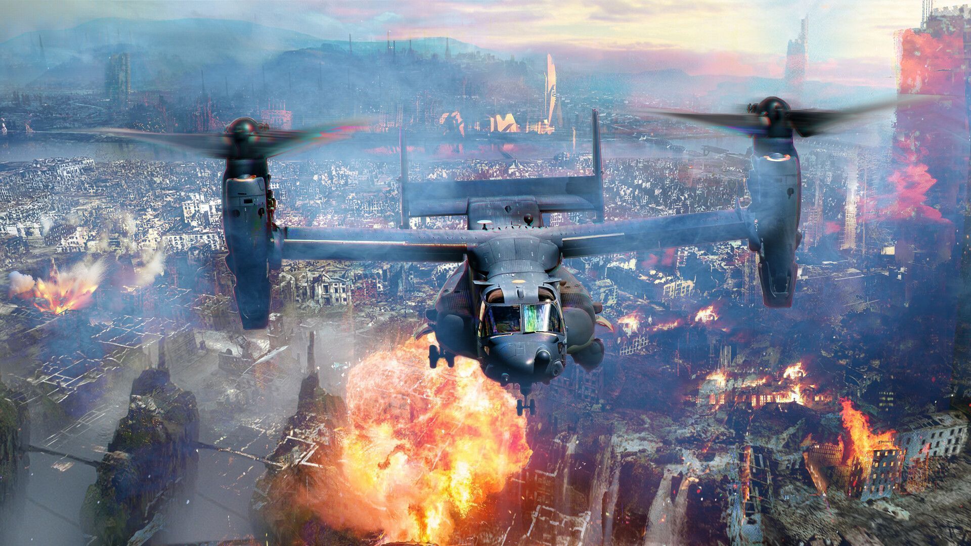 1920x1080 Tiltrotor Bell Boeing V22 Osprey
