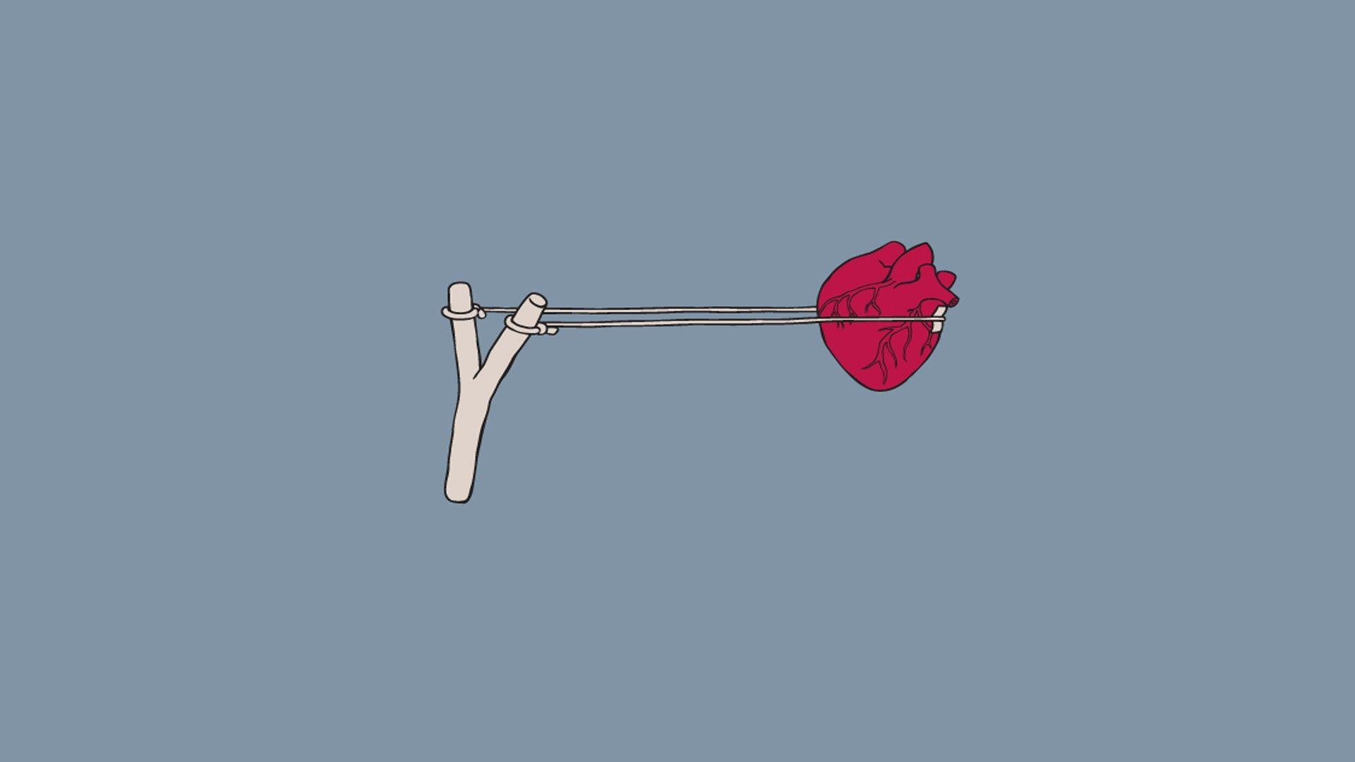 1920x1080 Slingshot with heart wallpaper and image