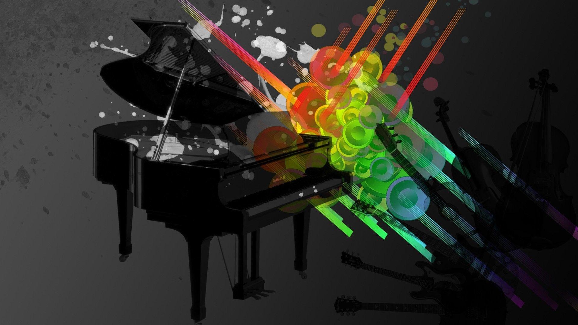 1920x1080 HD Piano Wallpaper