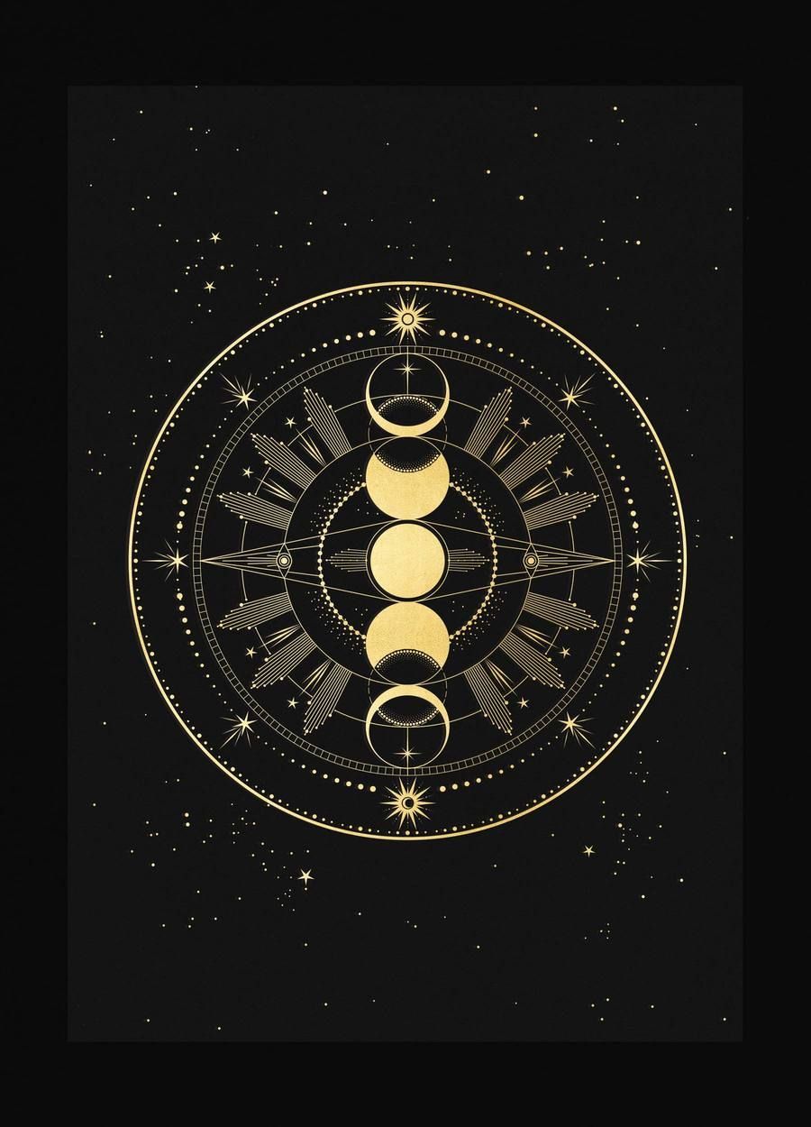 900x1250 Triple Moon Wallpaper